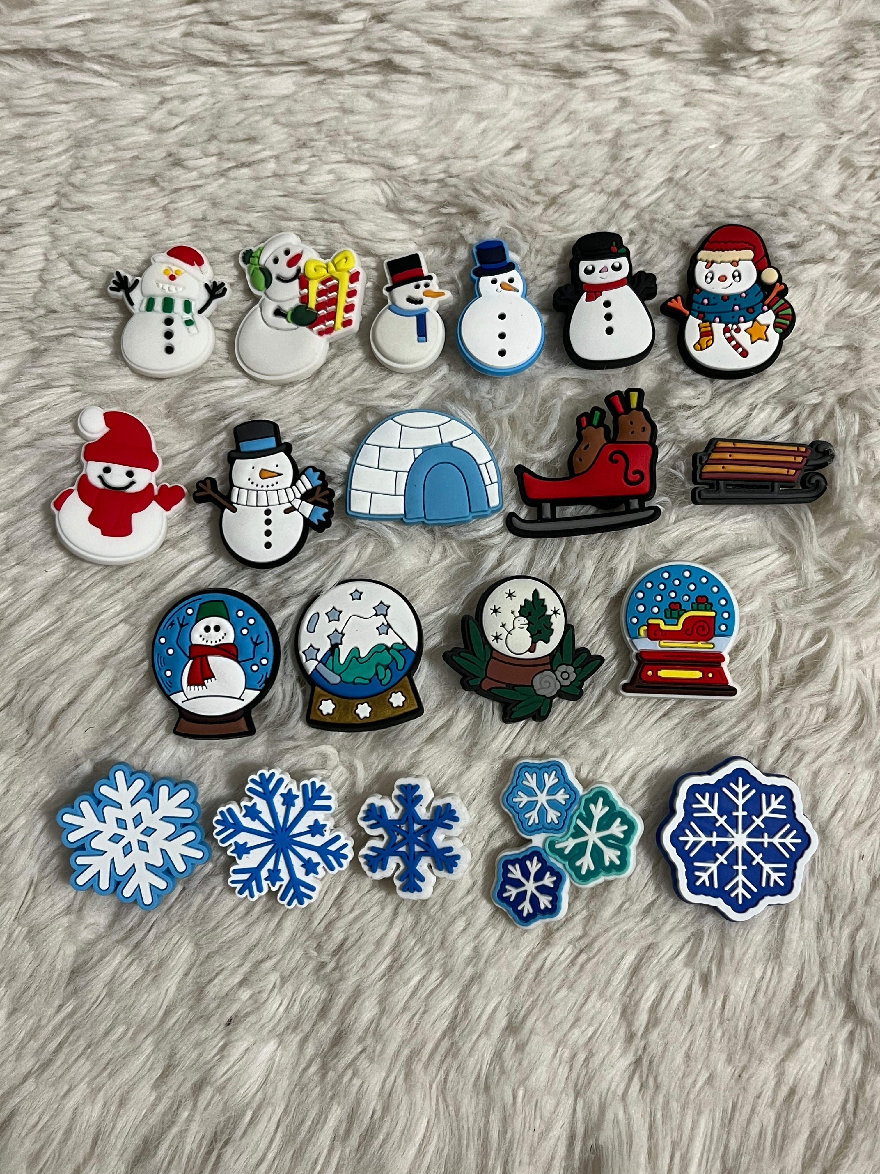 Christmas (Snow) Shoe Charms