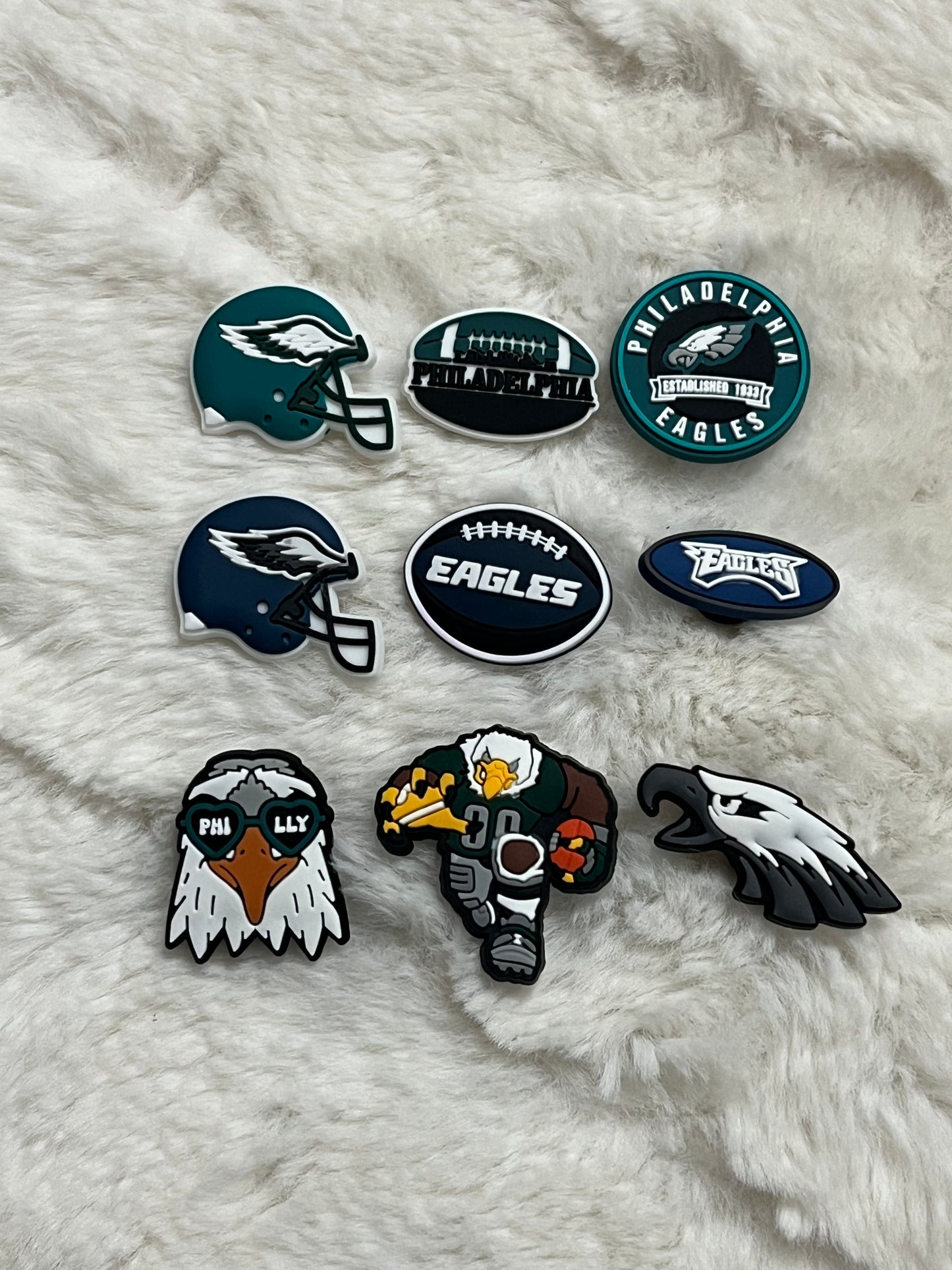 Philadelphia Eagles Croc Charms