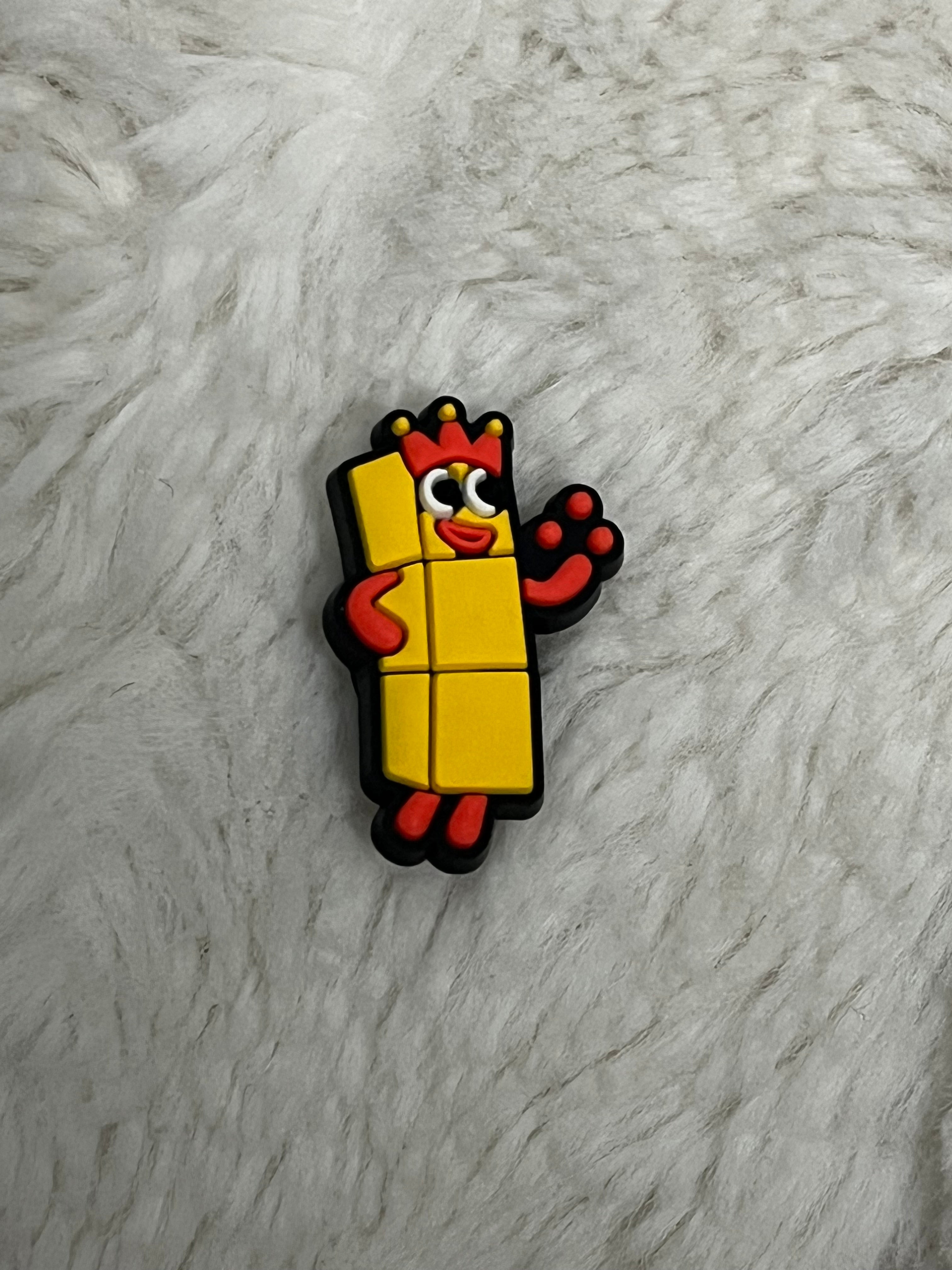 Numberblocks Shoe Charms