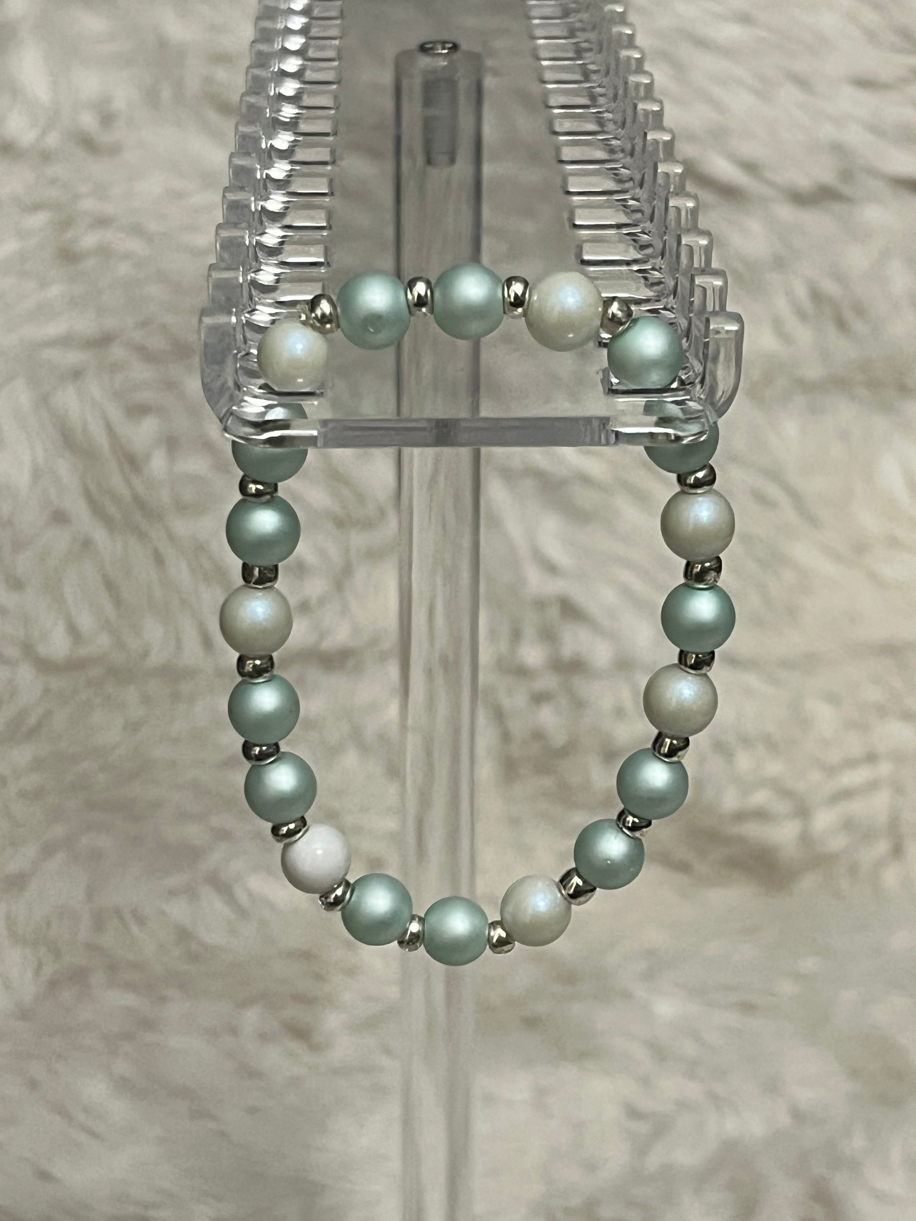 Seafoam Pearl Bracelet