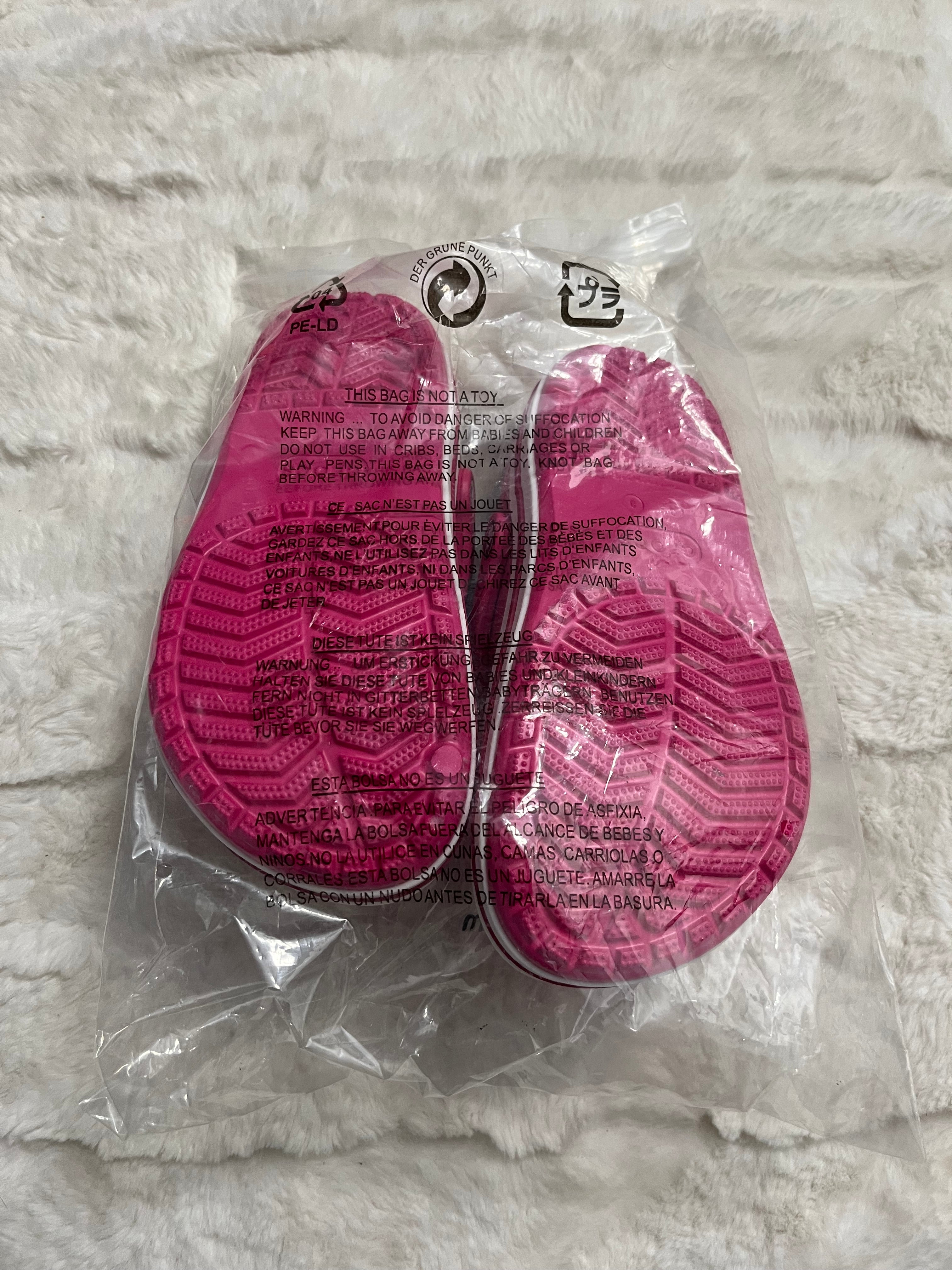 Pink Bayaband Crocs