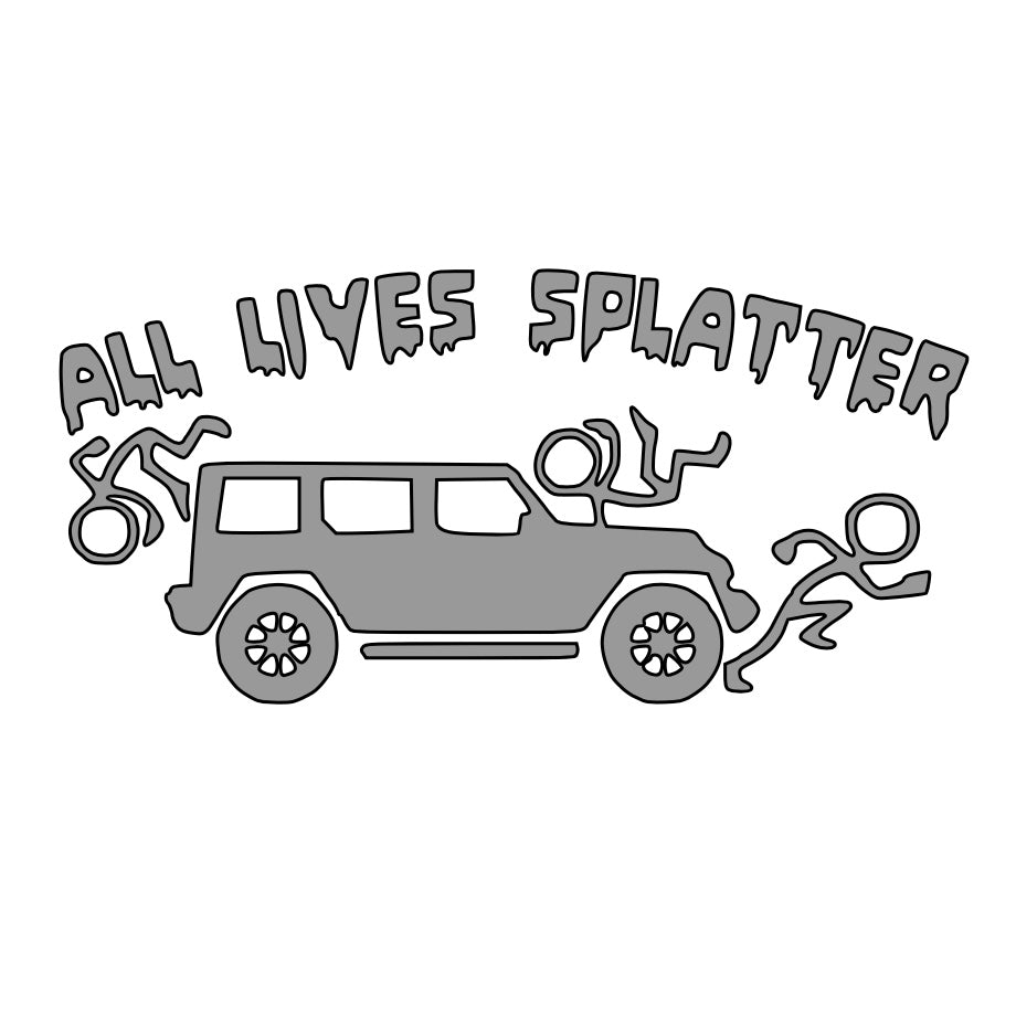All Lives Splatter Car Decal