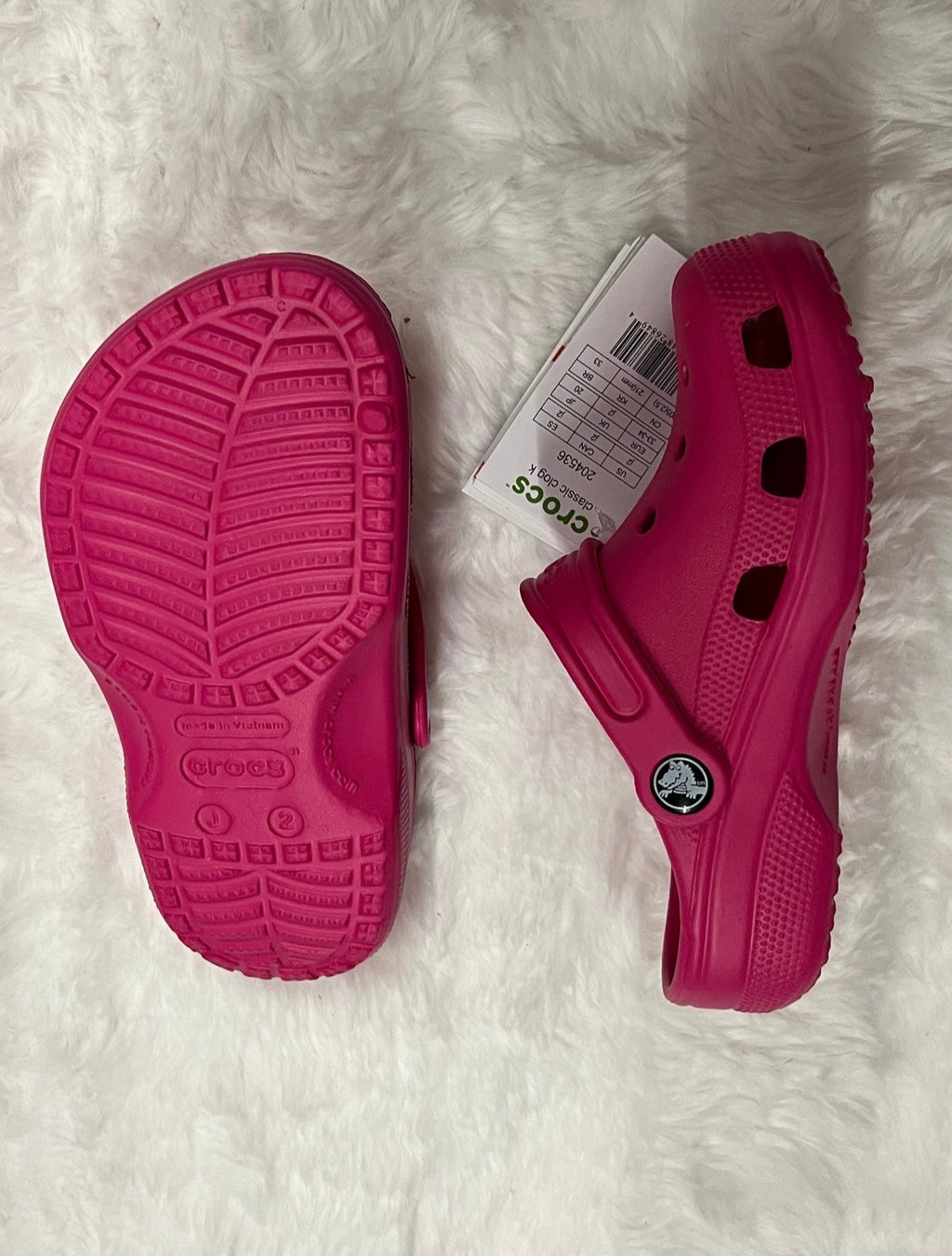 Dark Pink Crocs
