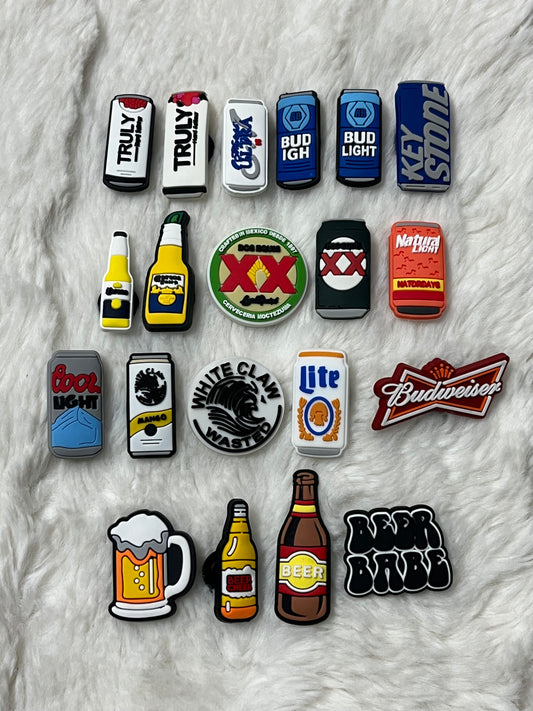 Alcohol (Beer) Shoe Charms