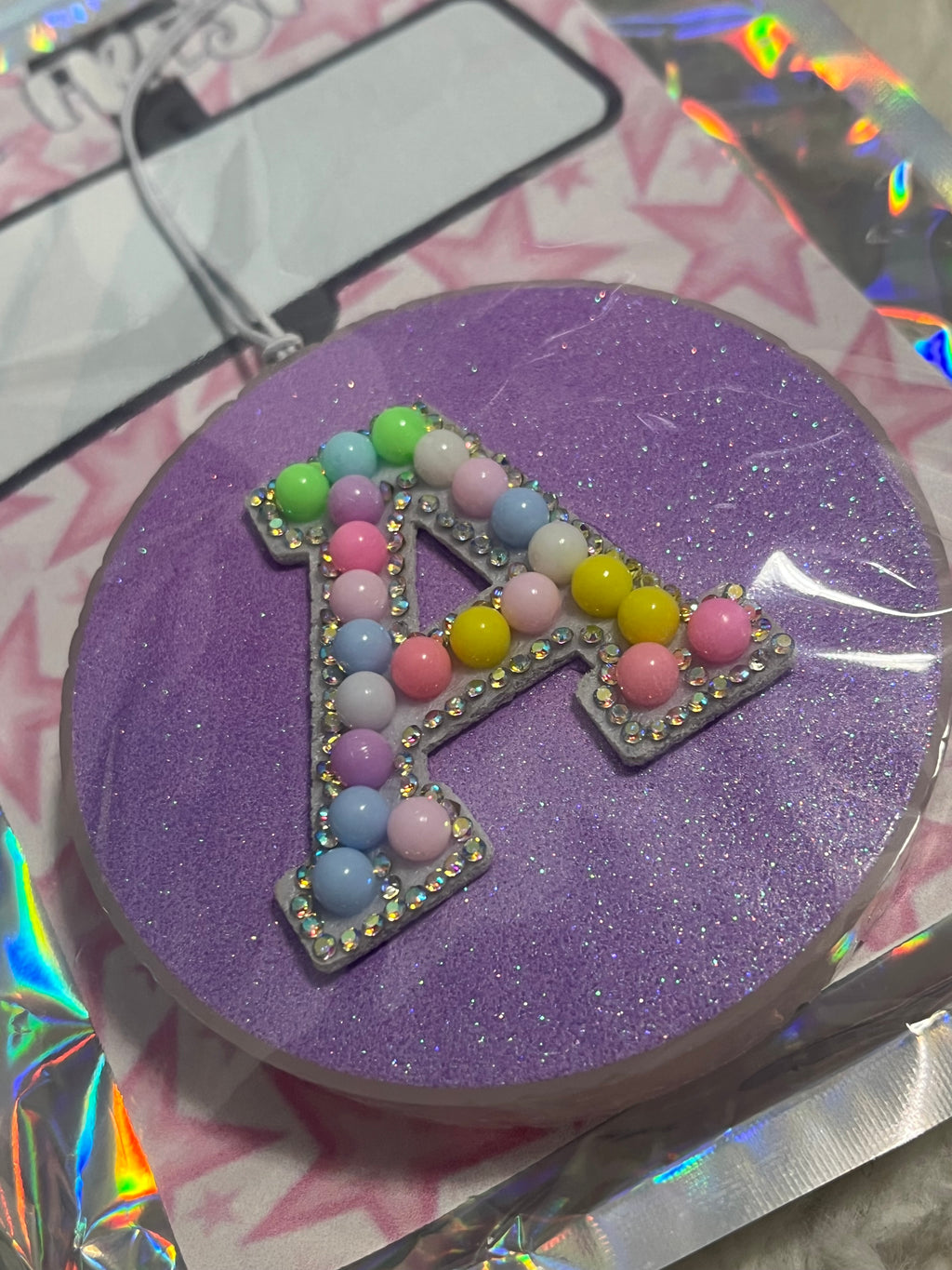 Beaded Letter Freshie
