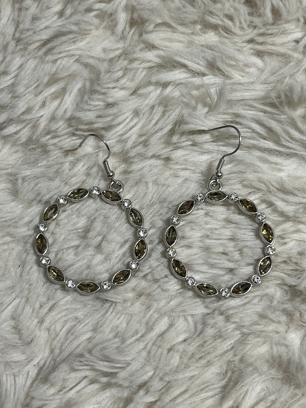 Crystal Circlets Paparazzi Earrings