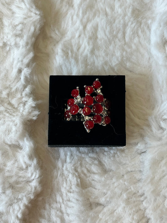 Crimson Cluster Ring