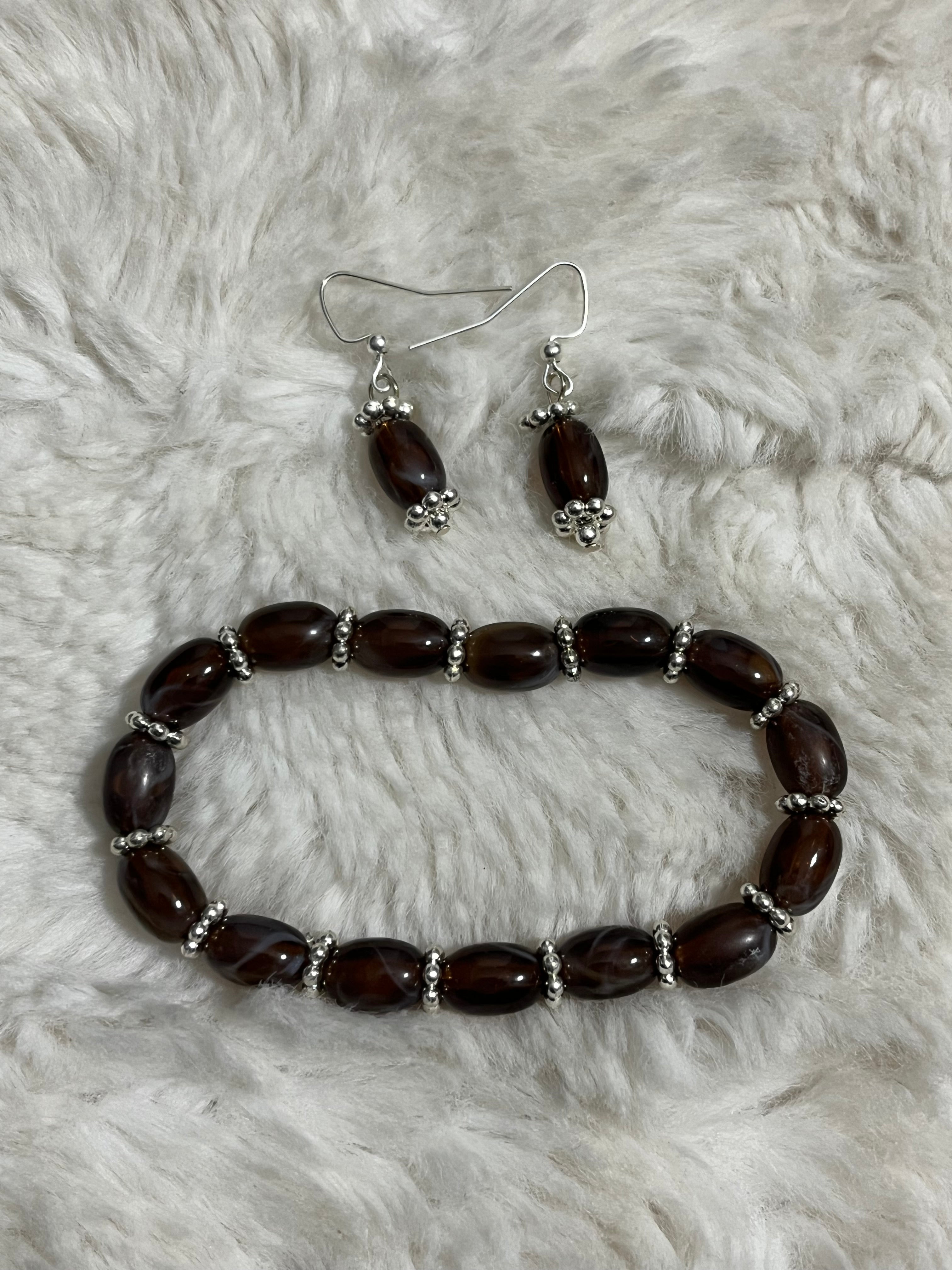 Smokey Cocoa Elegance Bracelet Set
