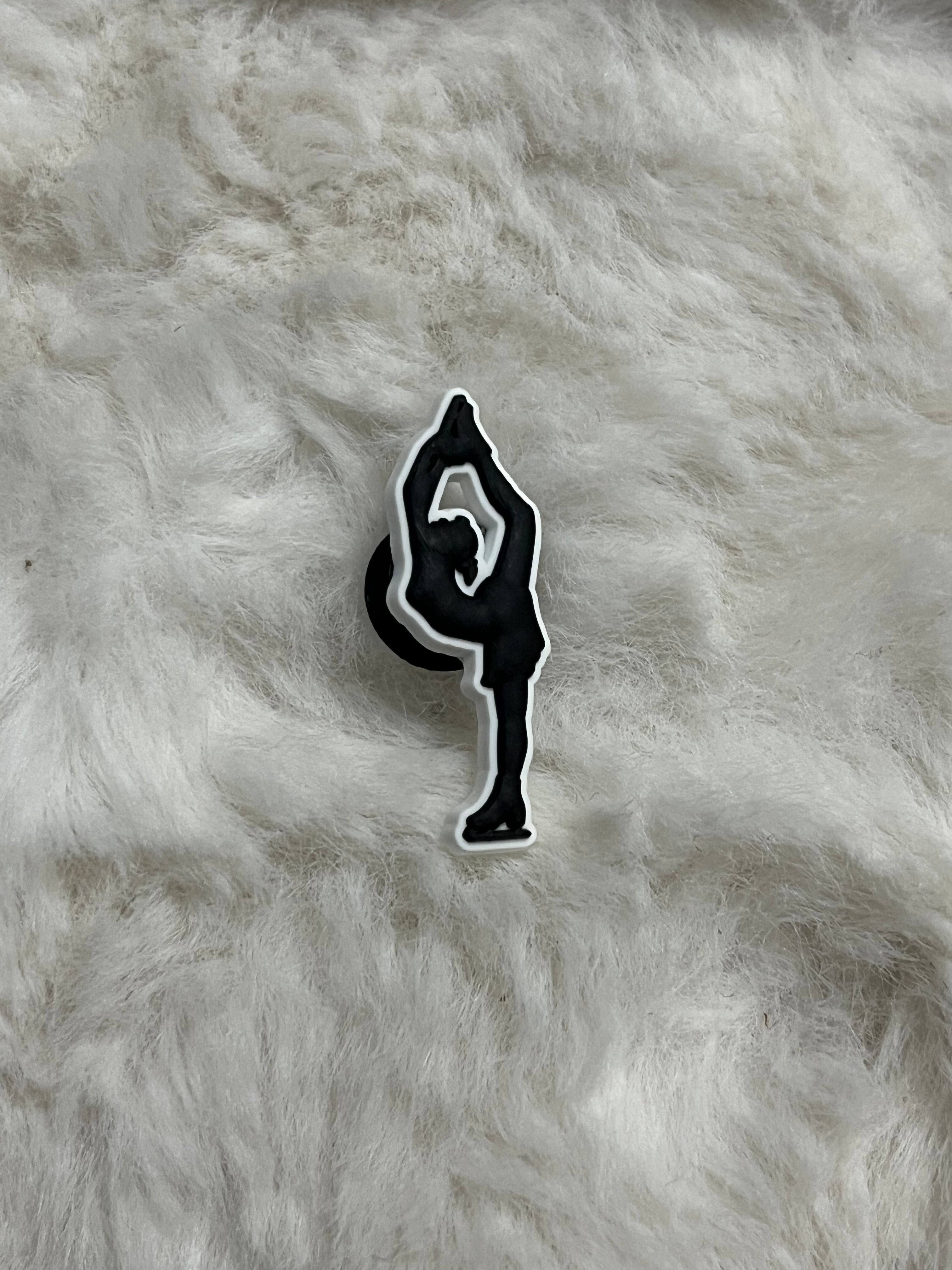 Figure Skating Croc Charms