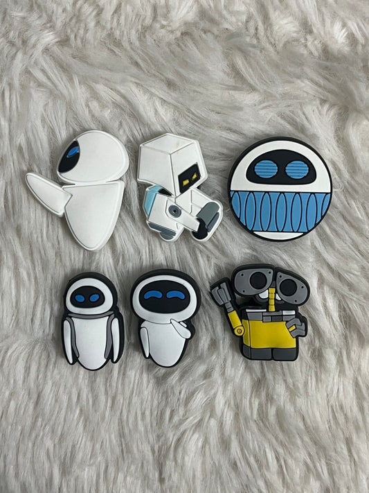 Wall-E Shoe Charms