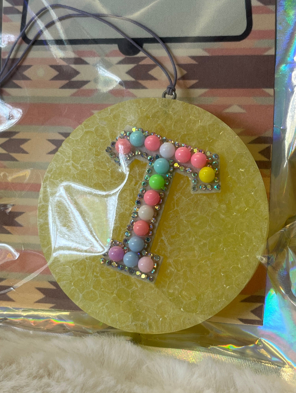 Beaded Letter Freshie