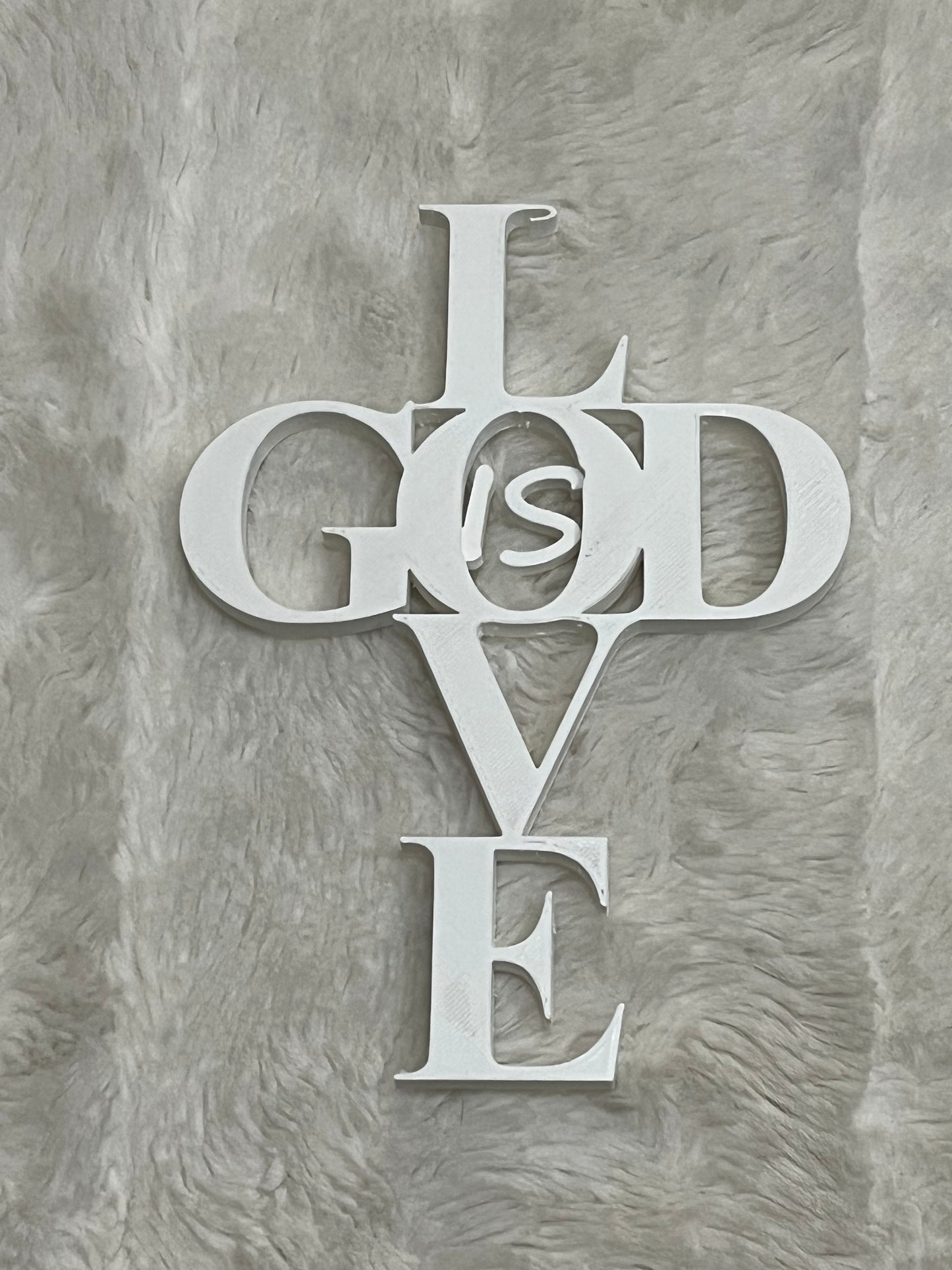 God is Love 3D Print