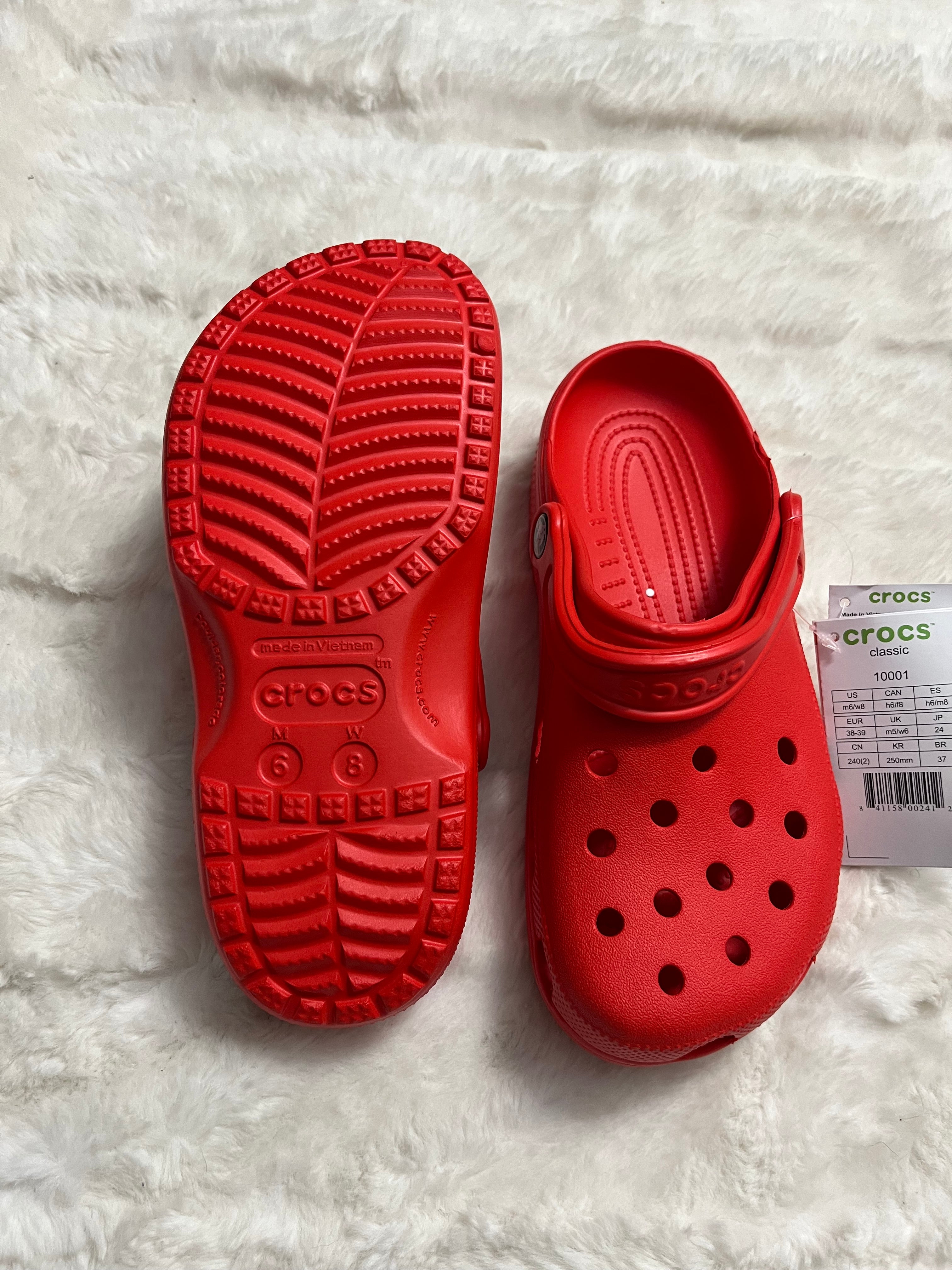 Red Crocs