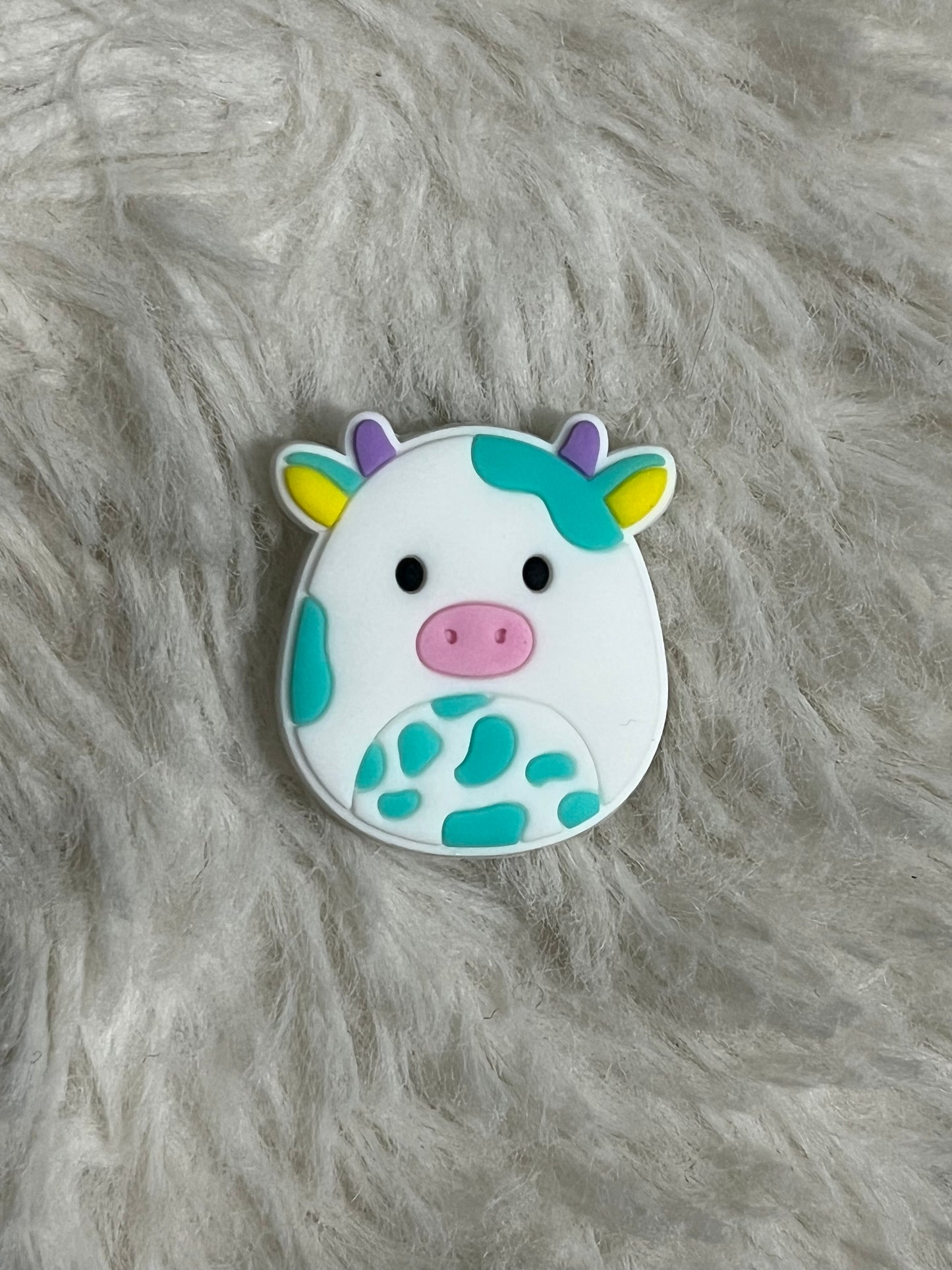 Squishmallow (Cow) Shoe Charms