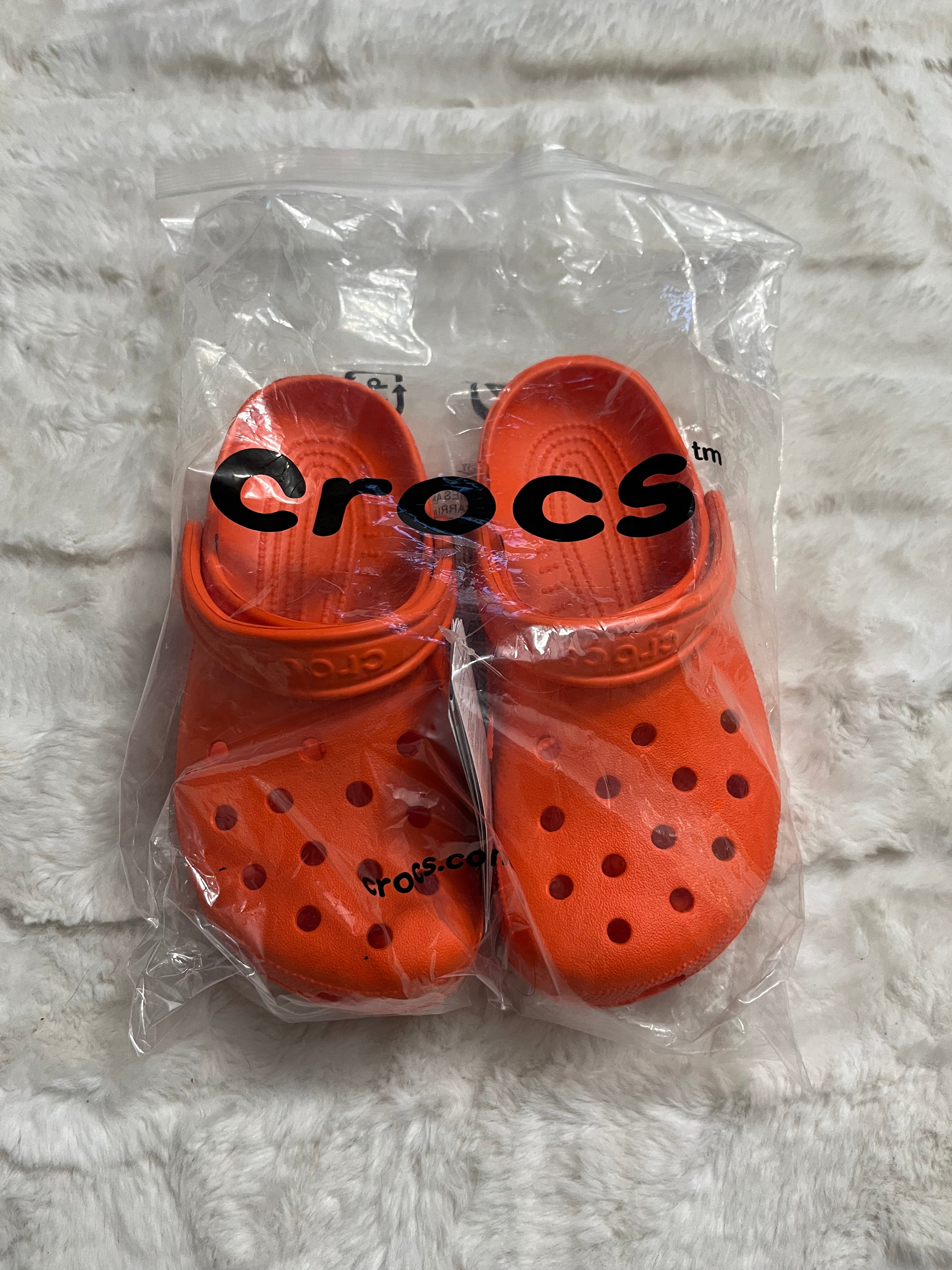 Orange Crocs