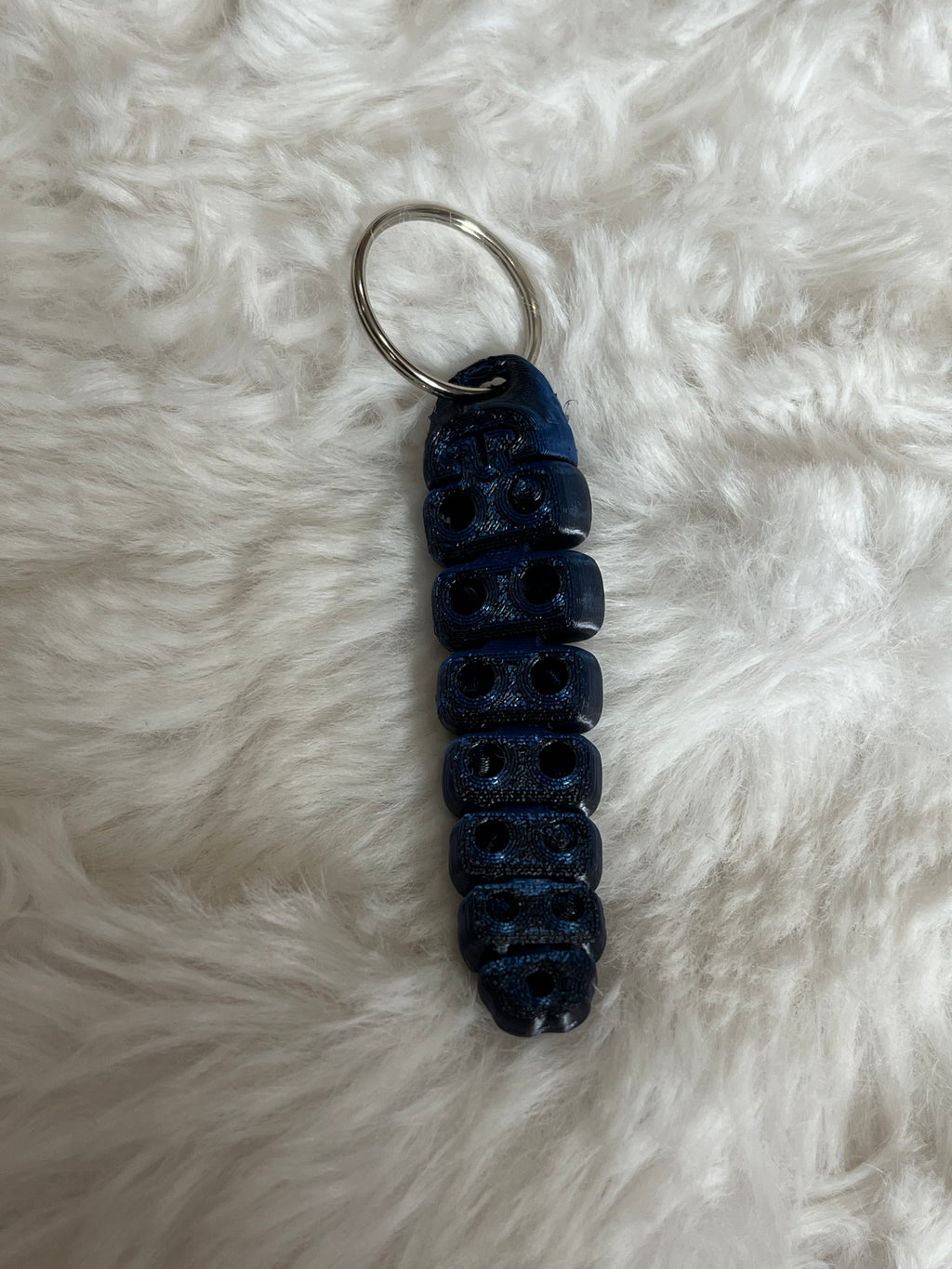 Rattlesnake 3D Printed Keychain