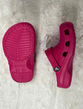 Dark Pink Crocs