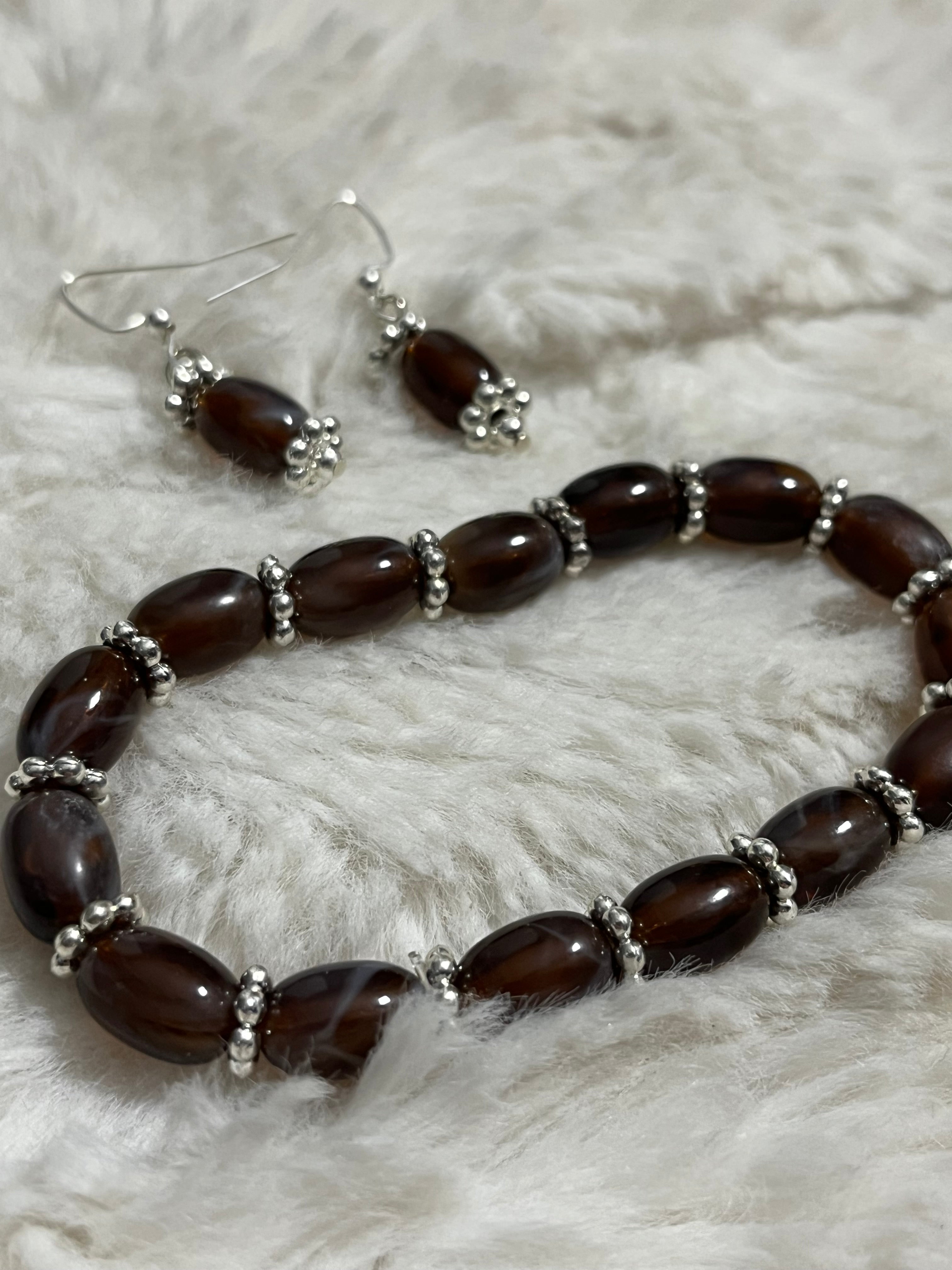 Smokey Cocoa Elegance Bracelet Set