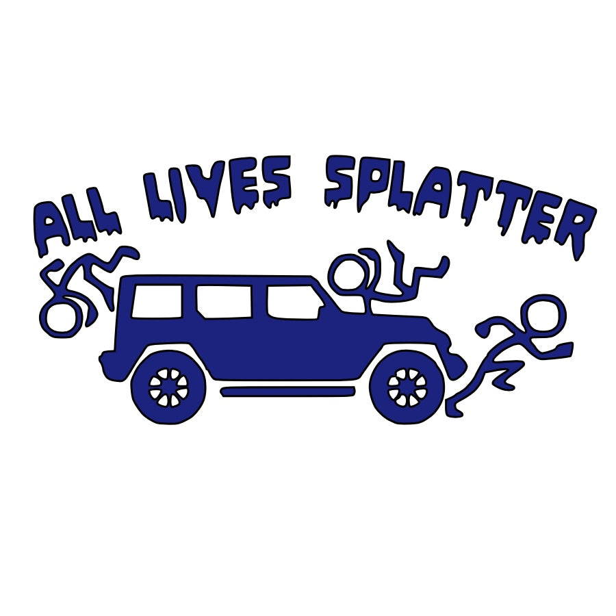 All Lives Splatter Car Decal