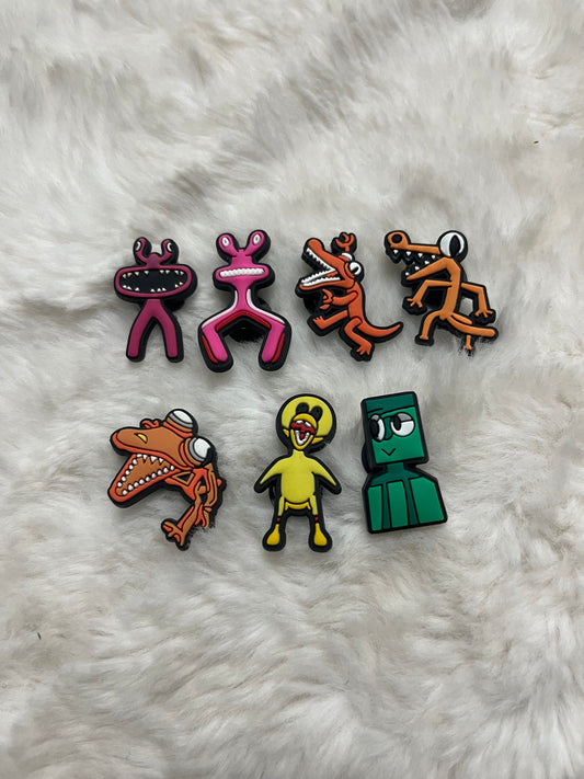 Rainbow Friends Croc Charms