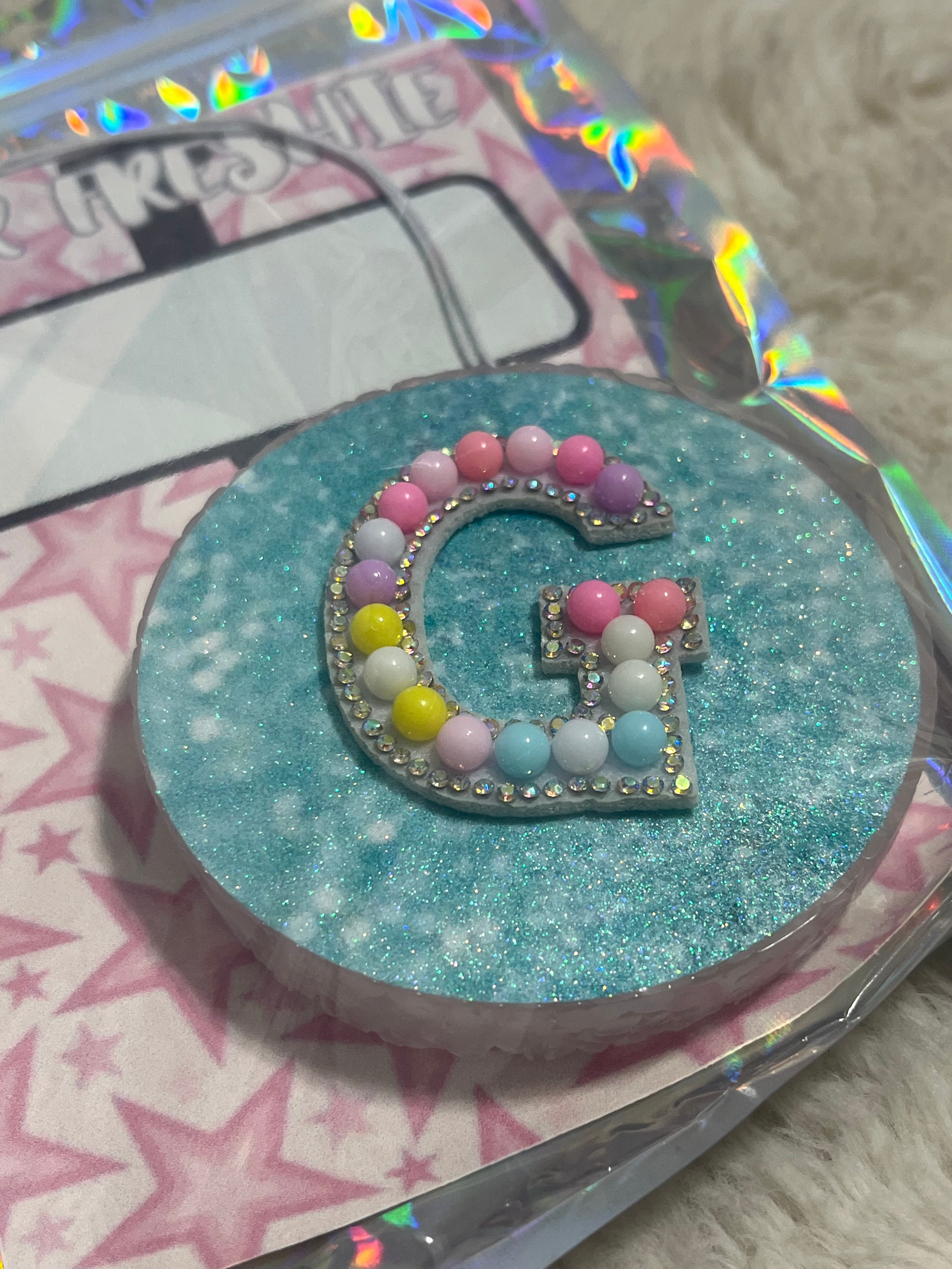 Beaded Letter Freshie