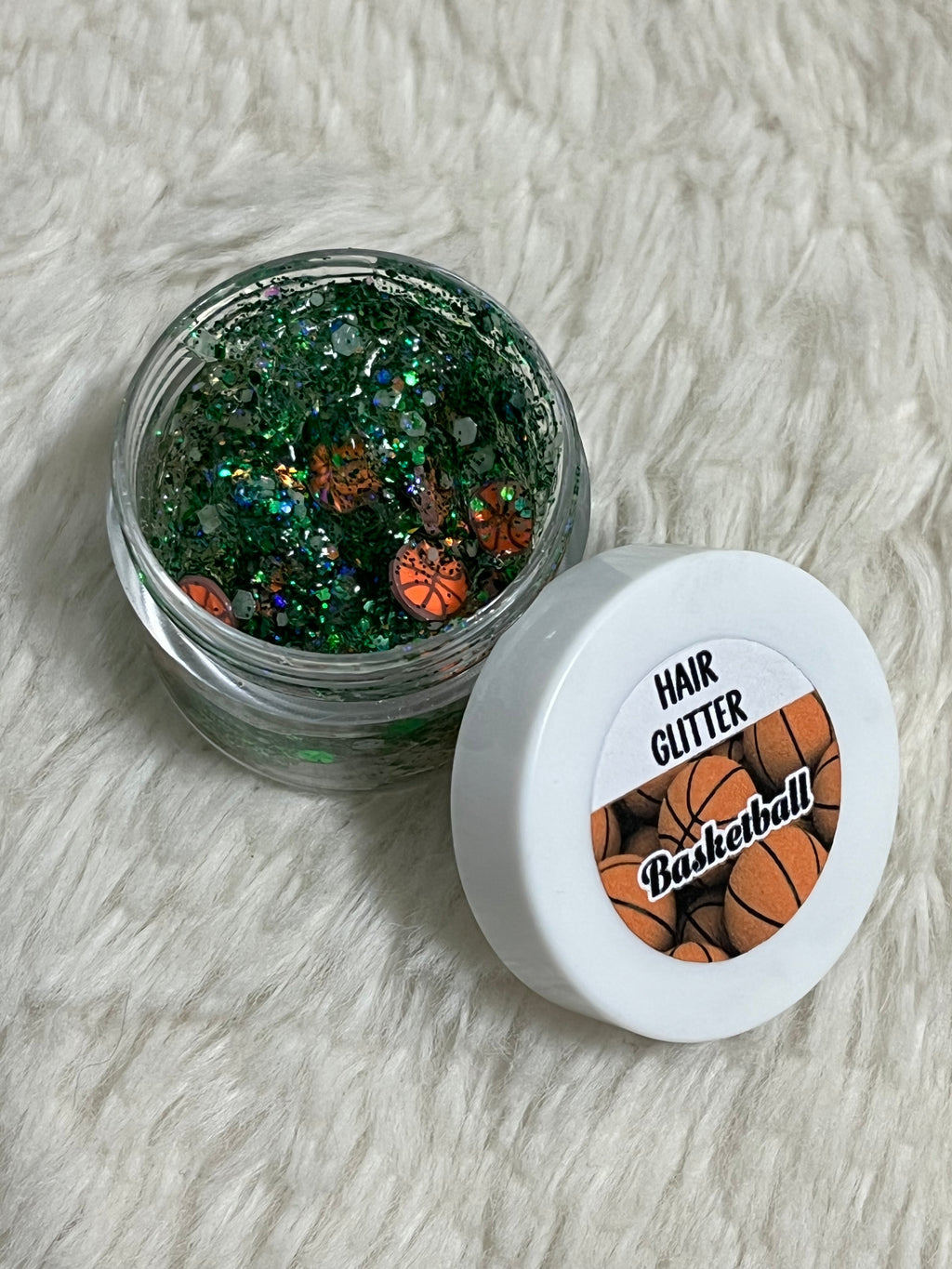 Basketball Hair & Body Glitter