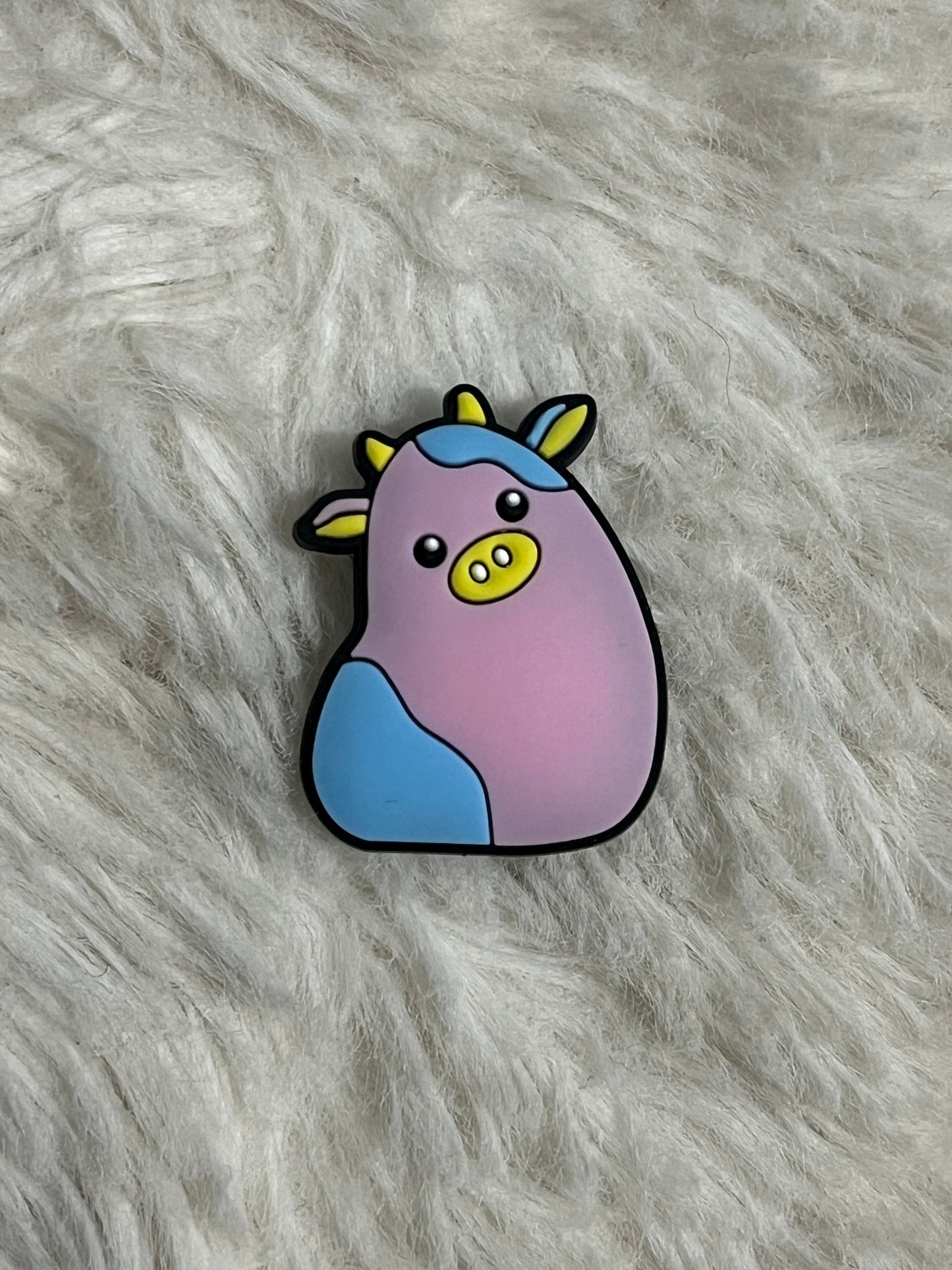 Squishmallow (Cow) Shoe Charms