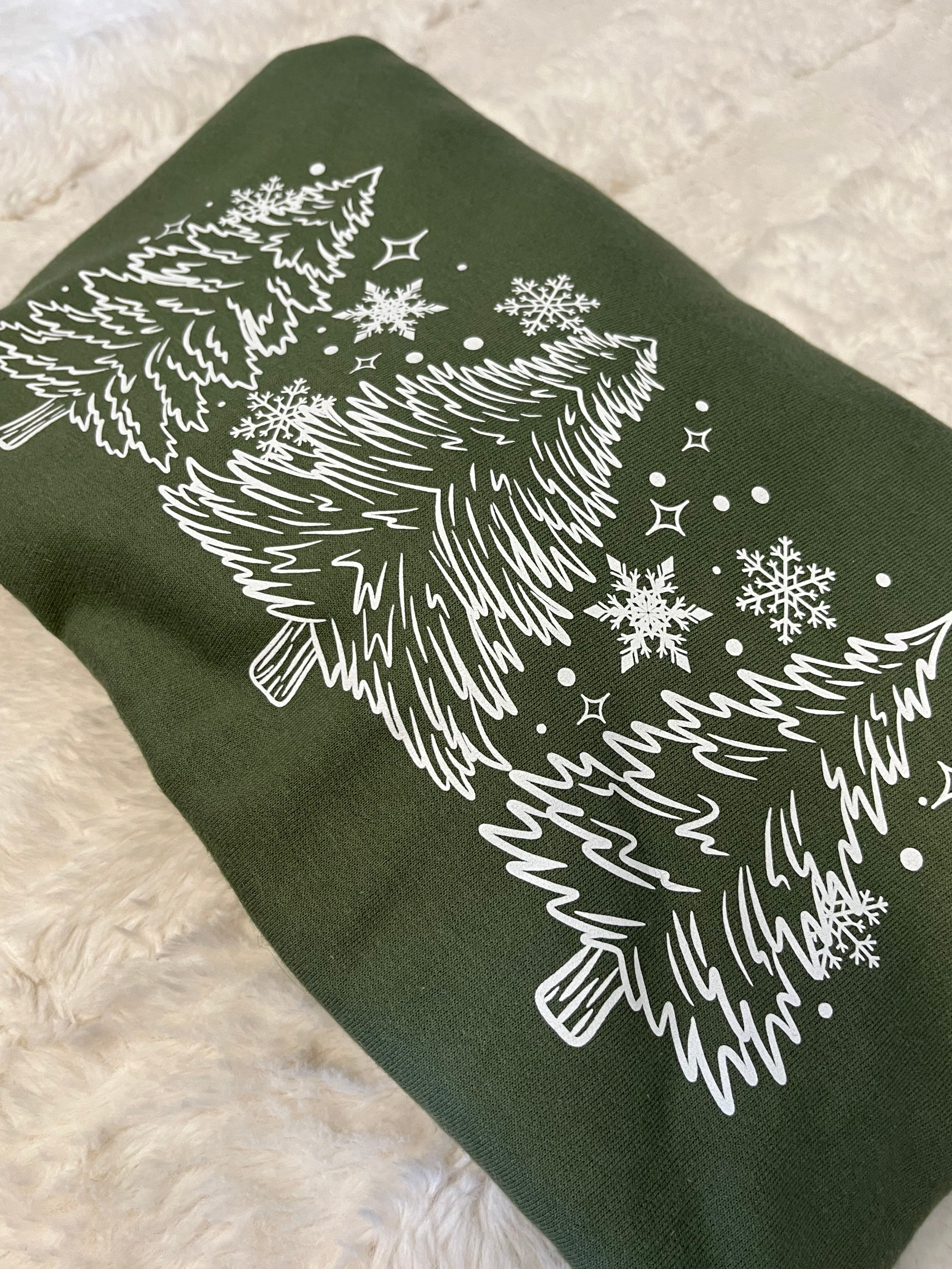 Snowfall Pines Sweatshirt