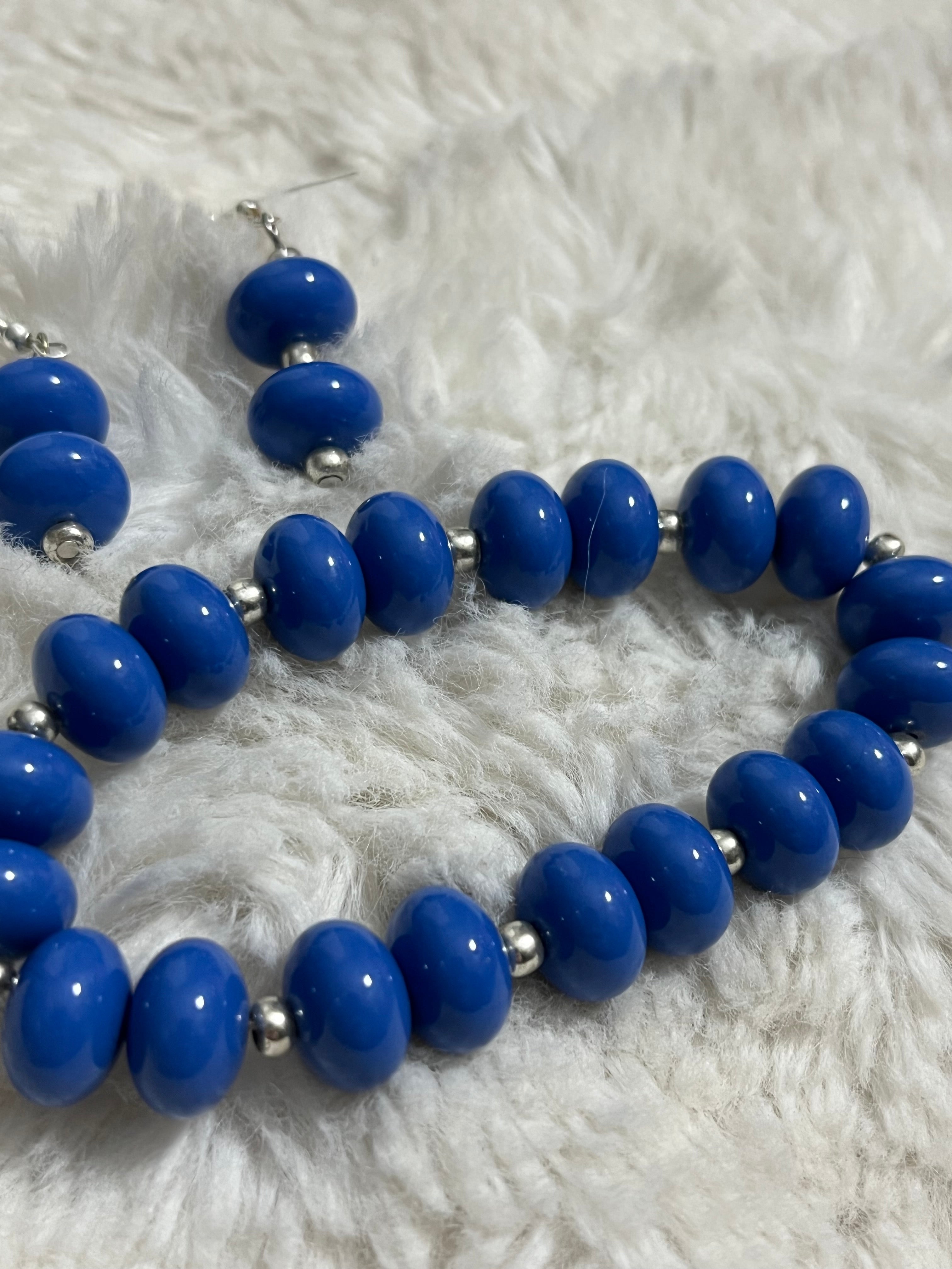 Electric Azure Orbit Bracelet Set