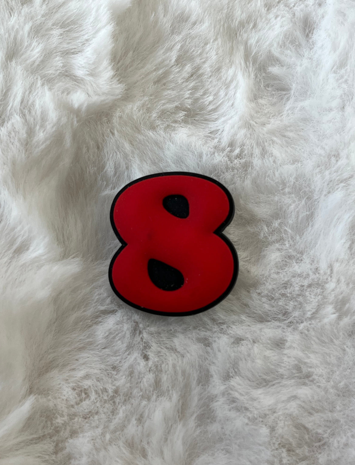 Big Colored Numbers Shoe Charms