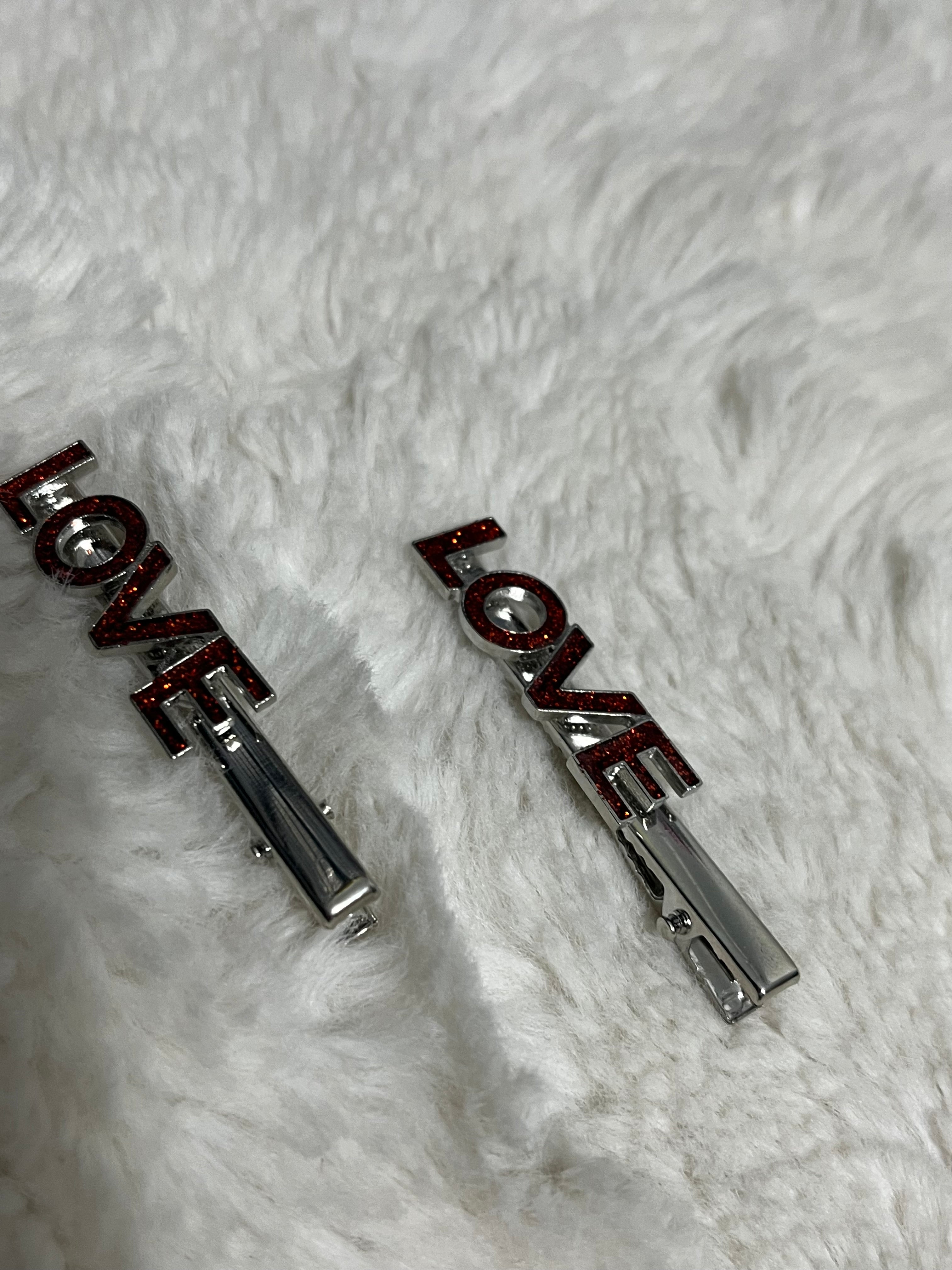 Adored Adornment Red Paparazzi Hair Clip
