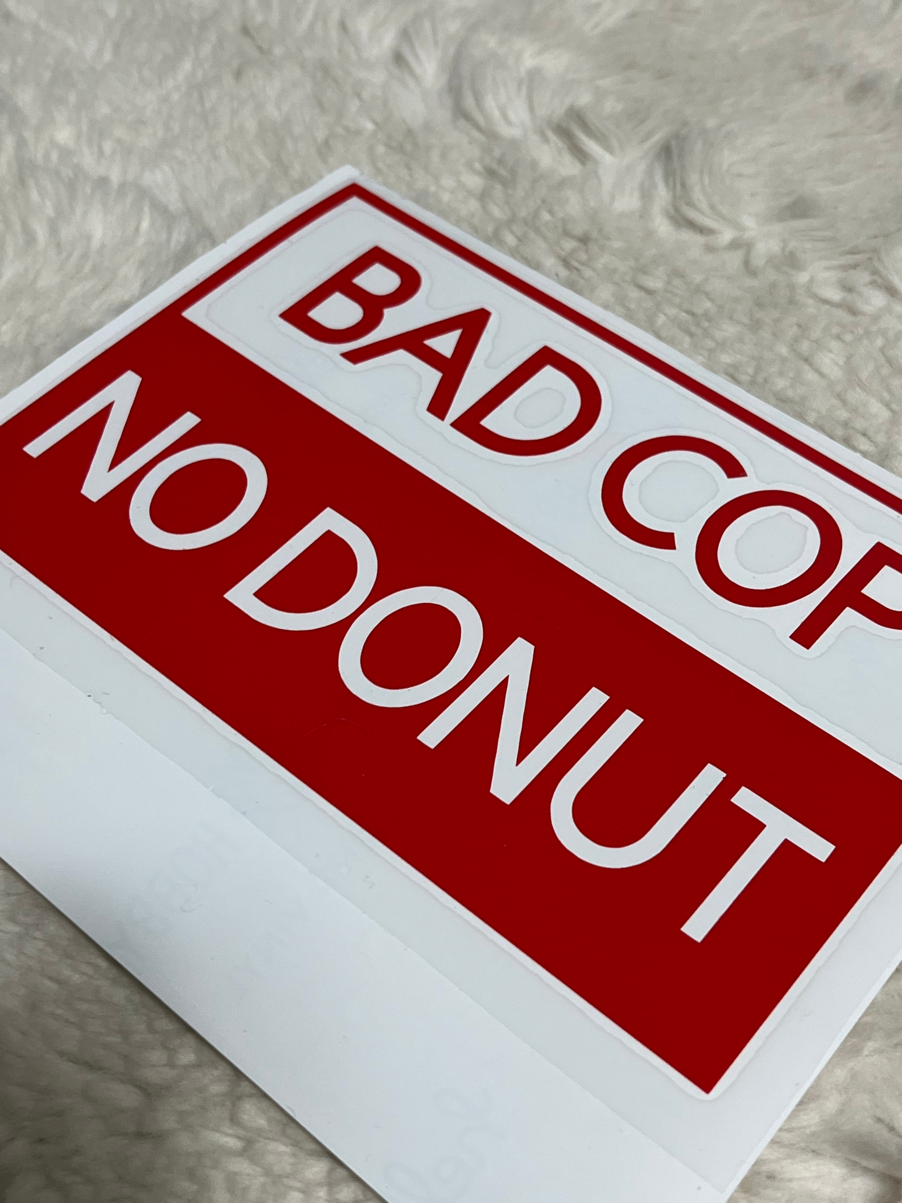 Bad Cop Car Decal