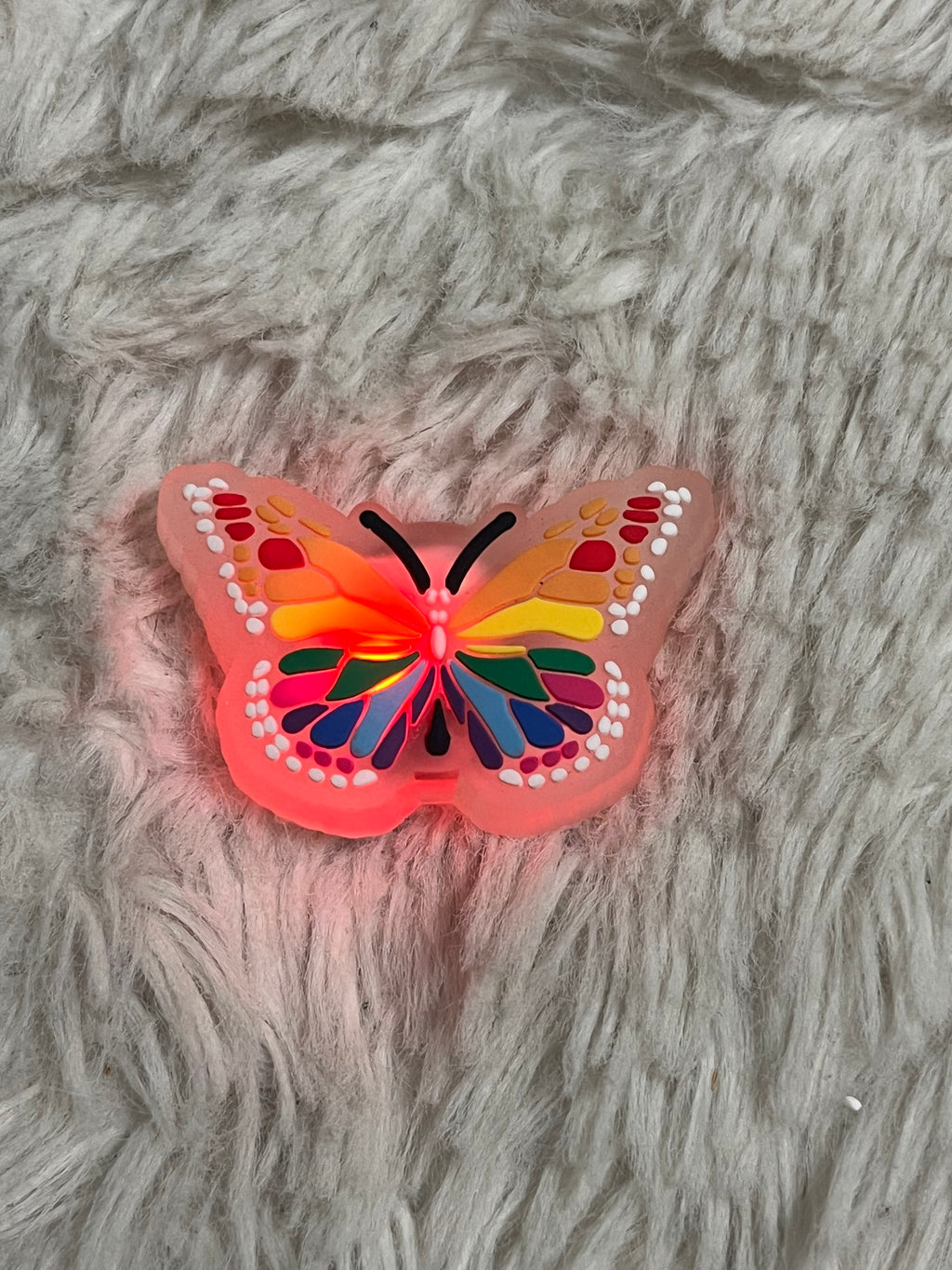 Butterfly Light Up Shoe Charm