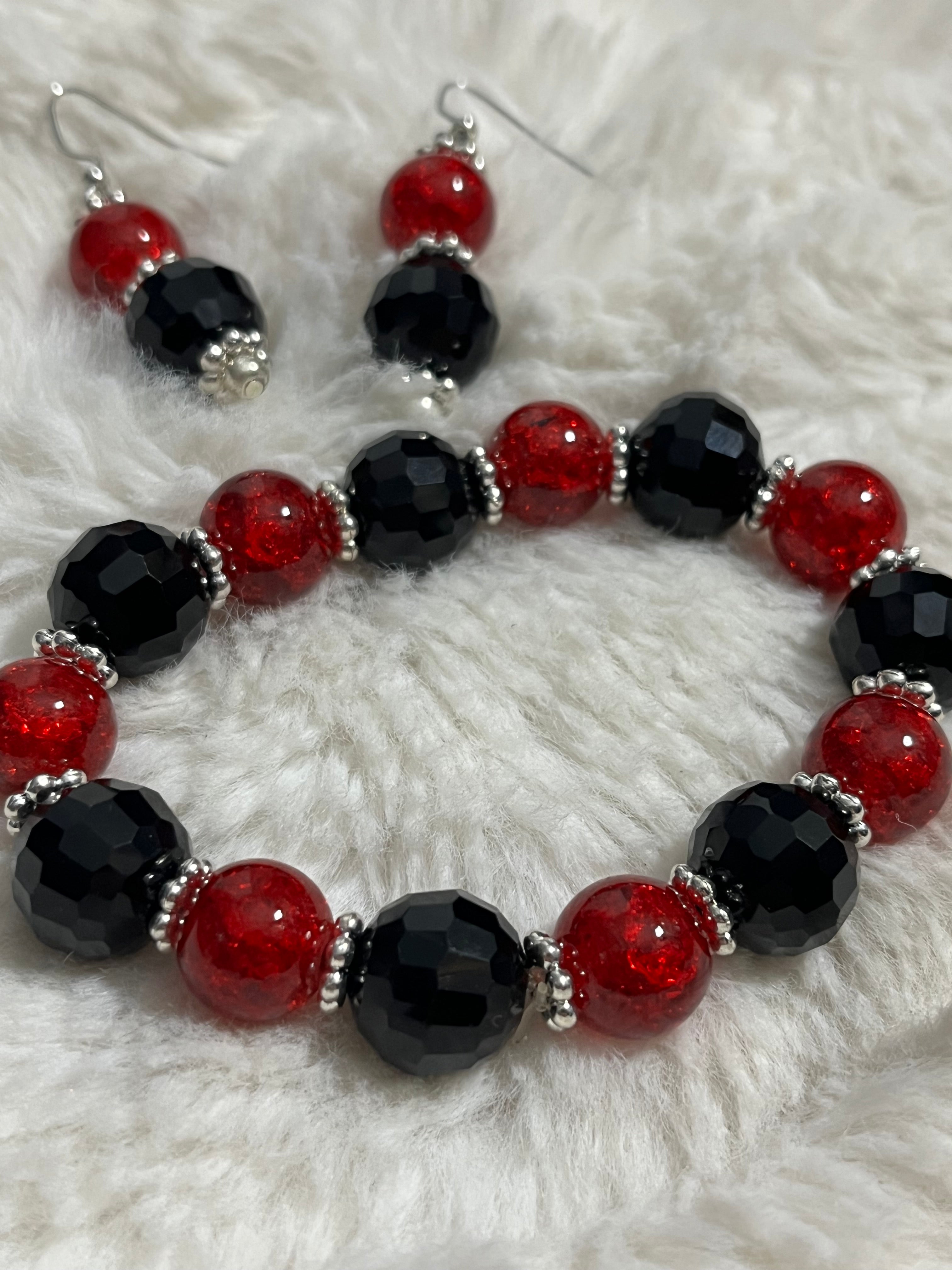 Crimson Night Bracelet Set
