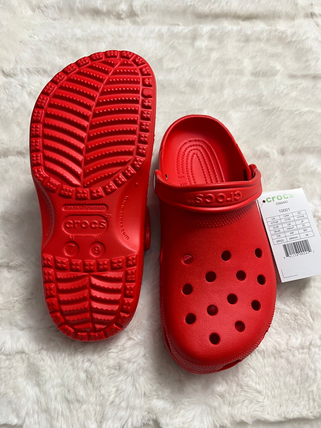 Red Crocs