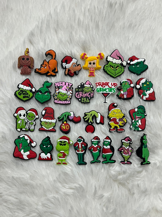 Grinch Croc Charms