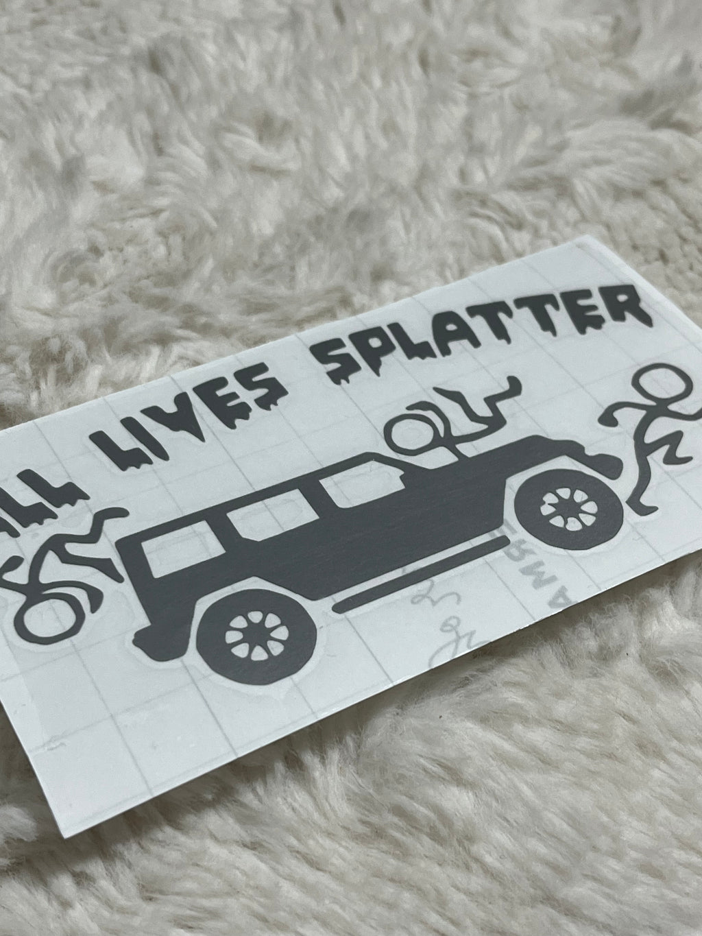 All Lives Splatter Car Decal