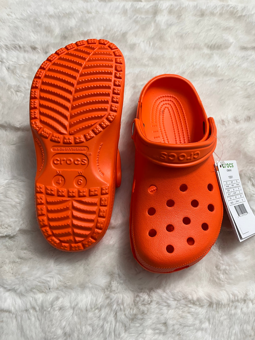 Orange Crocs