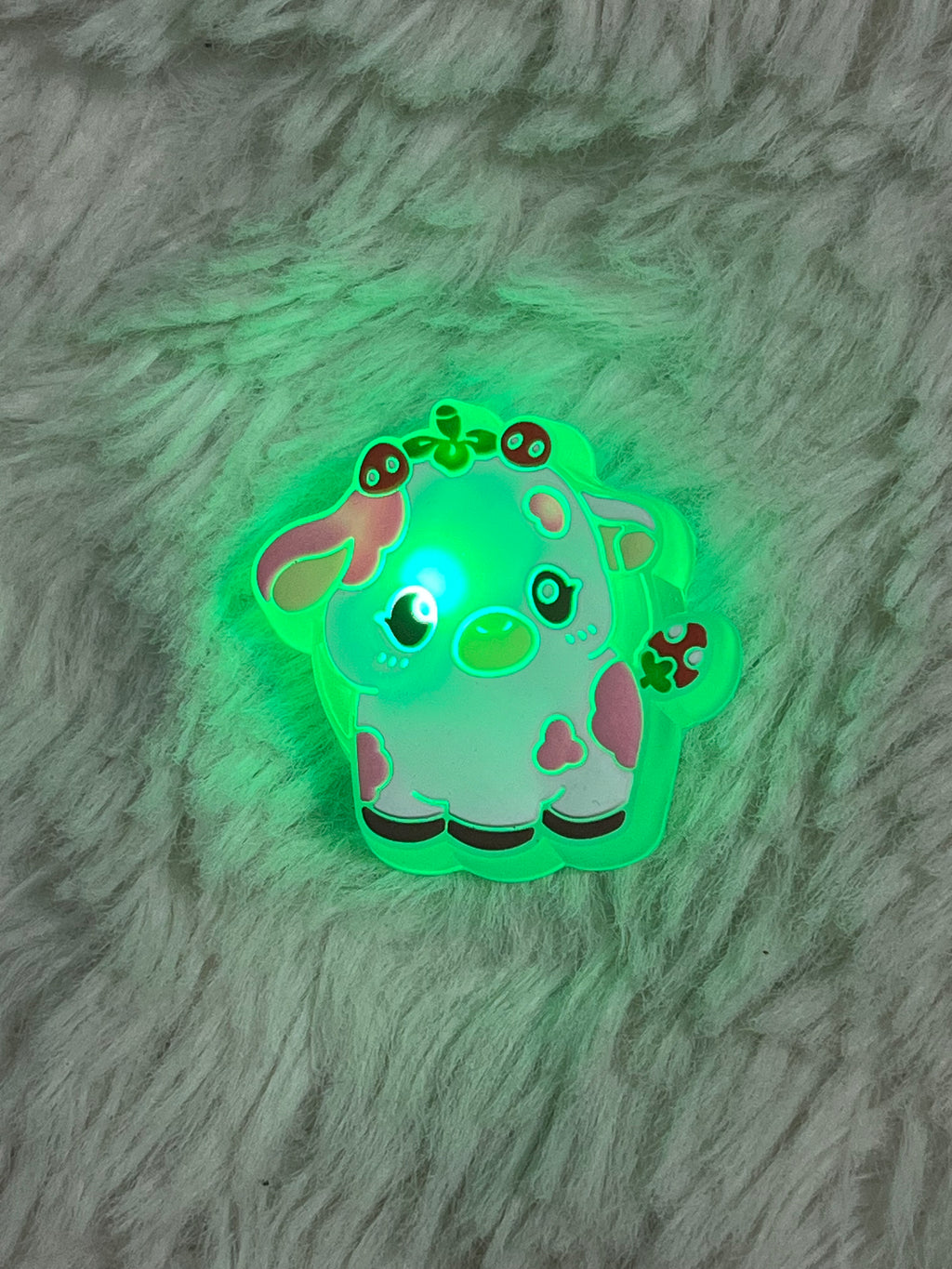 Cow Light Up Shoe Charm