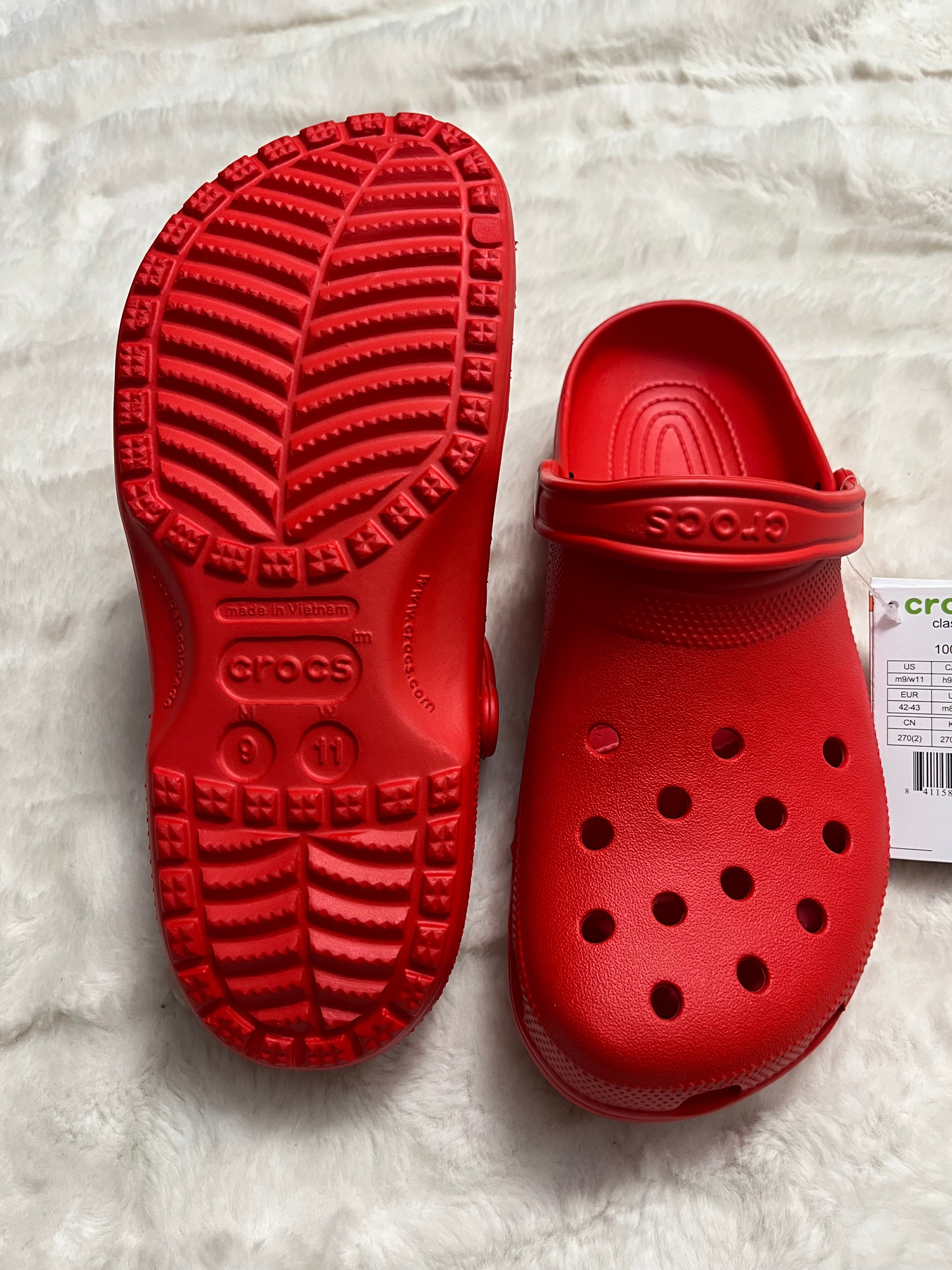 Red Crocs