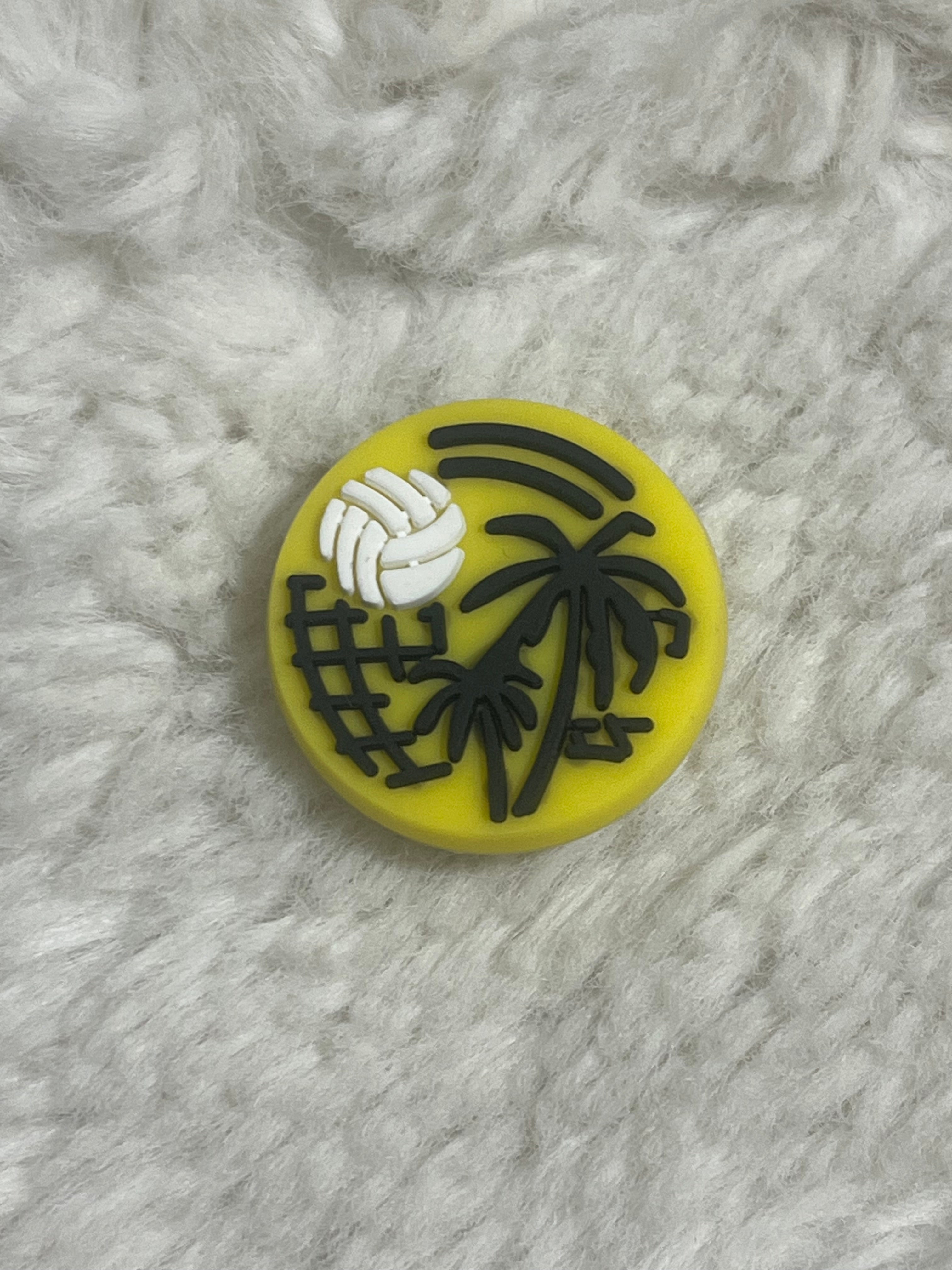 Beach Volleyball Shoe Charms