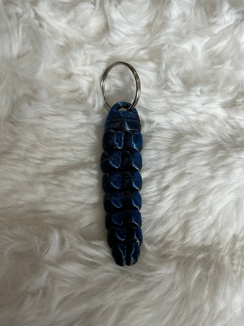Rattlesnake 3D Printed Keychain