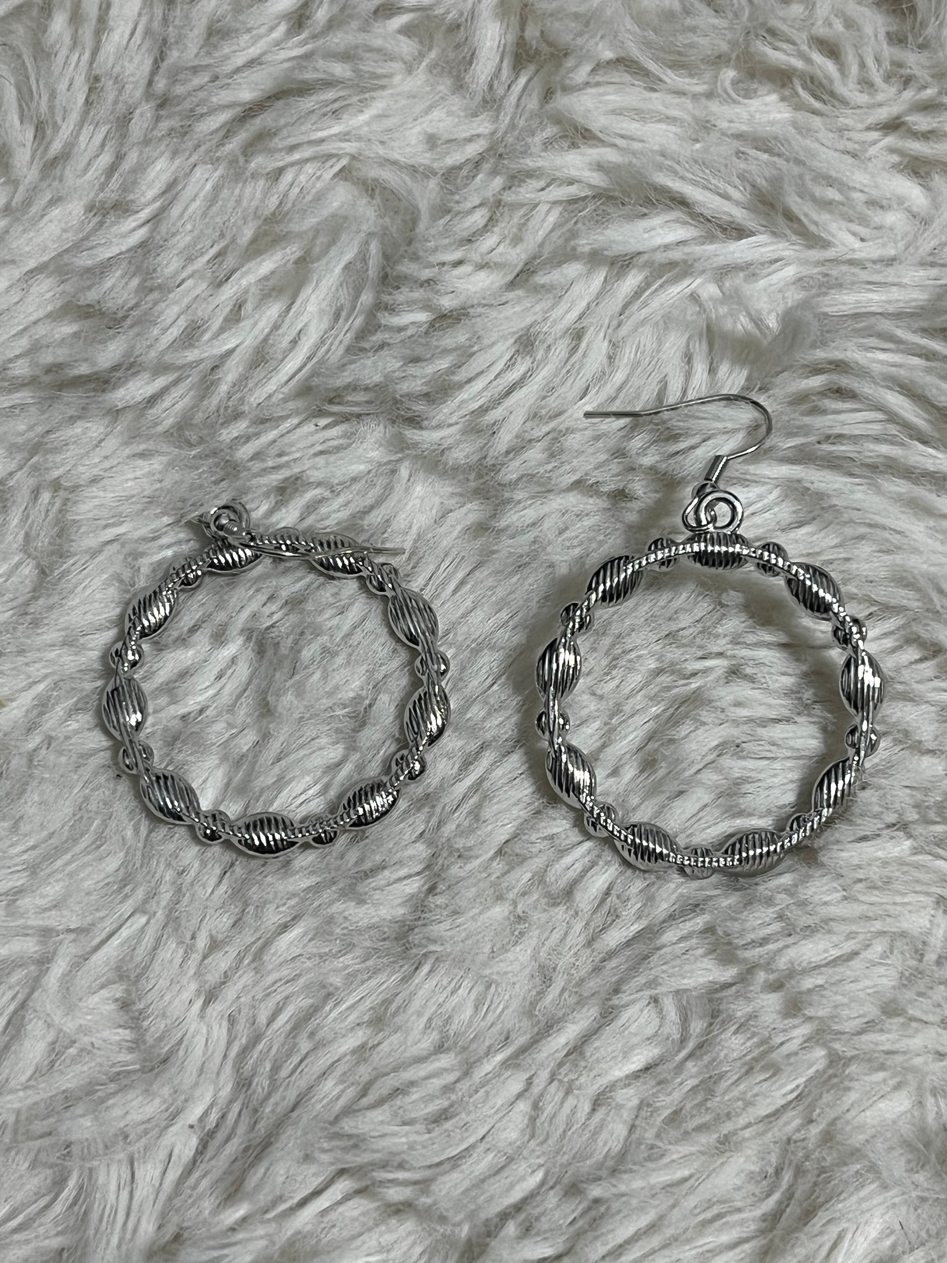 Crystal Circlets Paparazzi Earrings