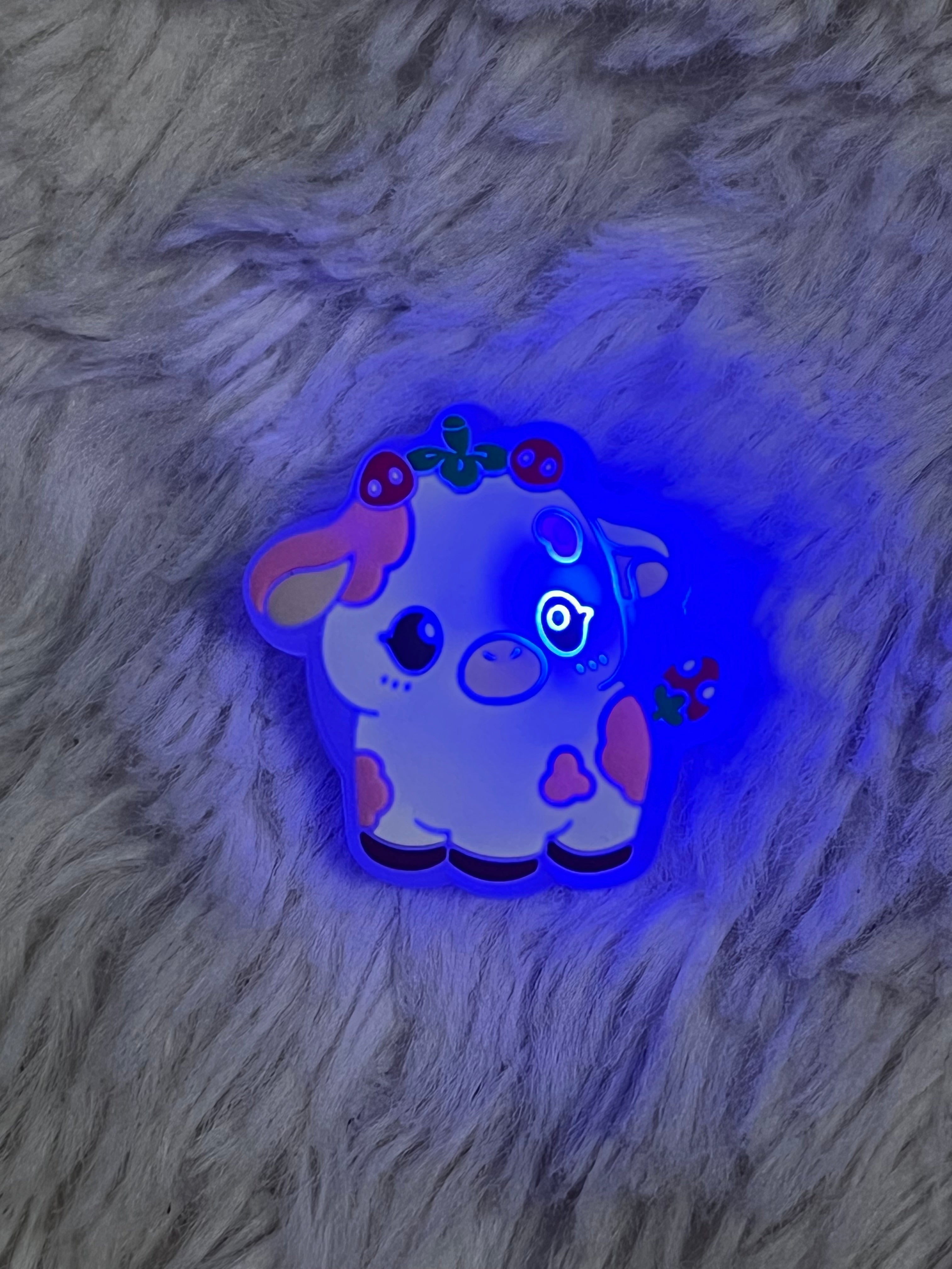 Cow Light Up Shoe Charm