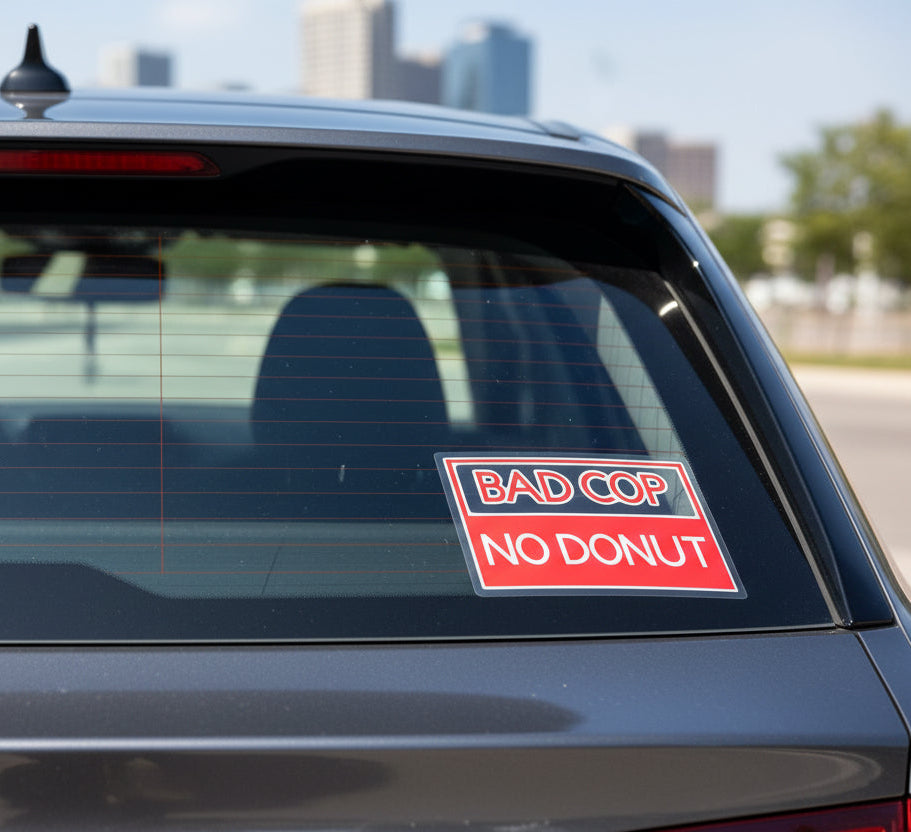 Bad Cop Car Decal