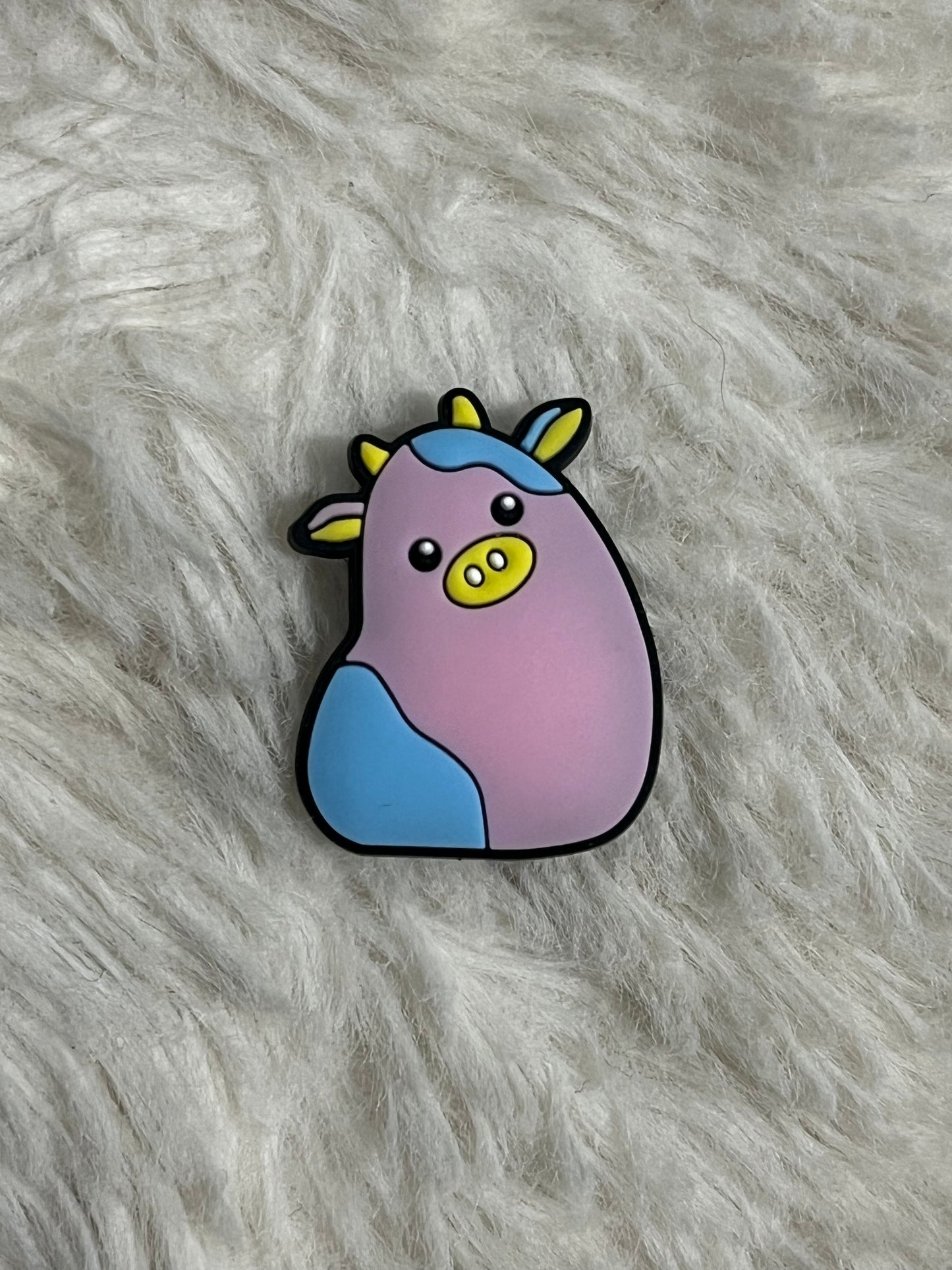 Squishmallow (Cow) Shoe Charms