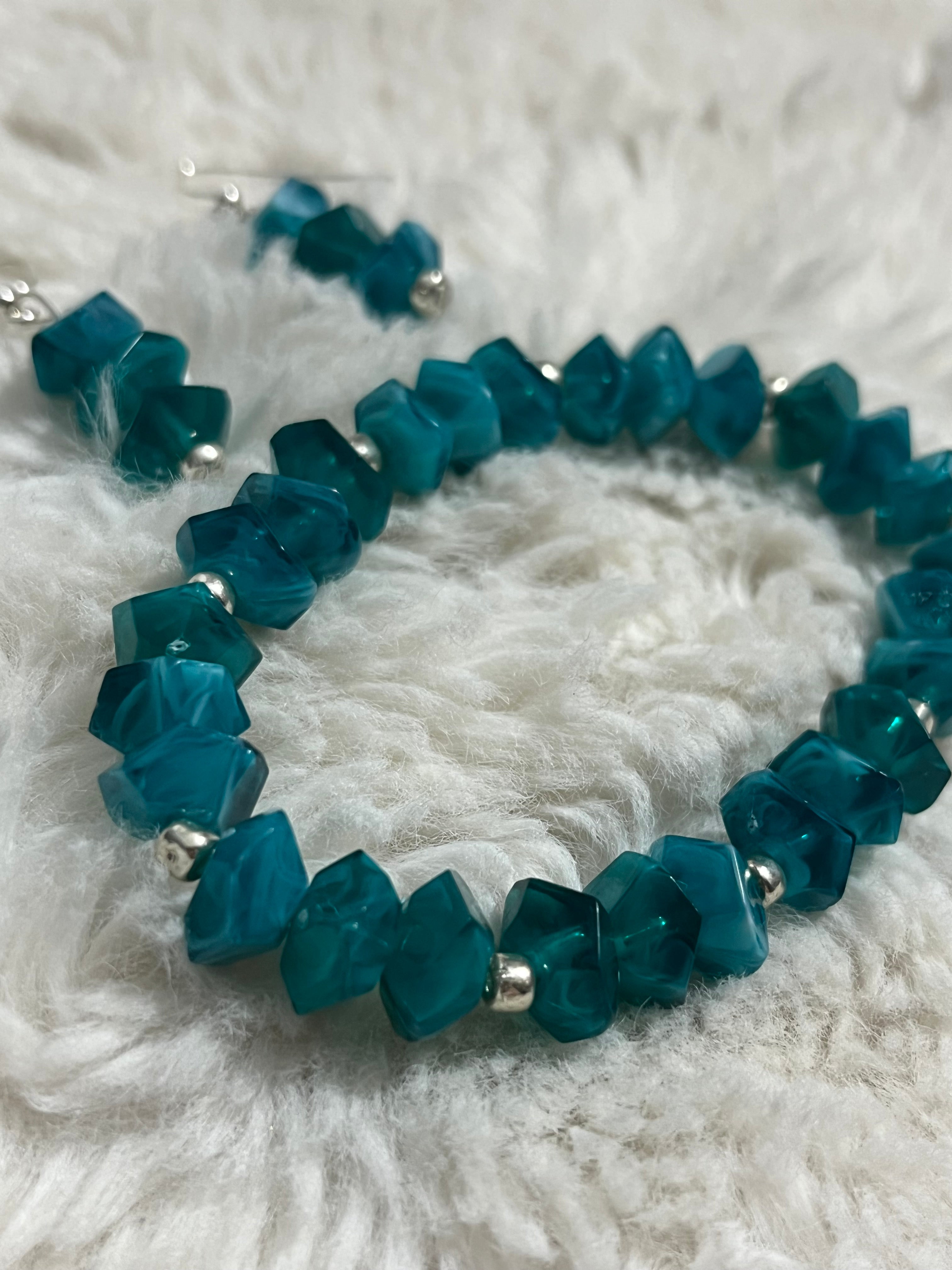 Teal Tide Twist Bracelet Set