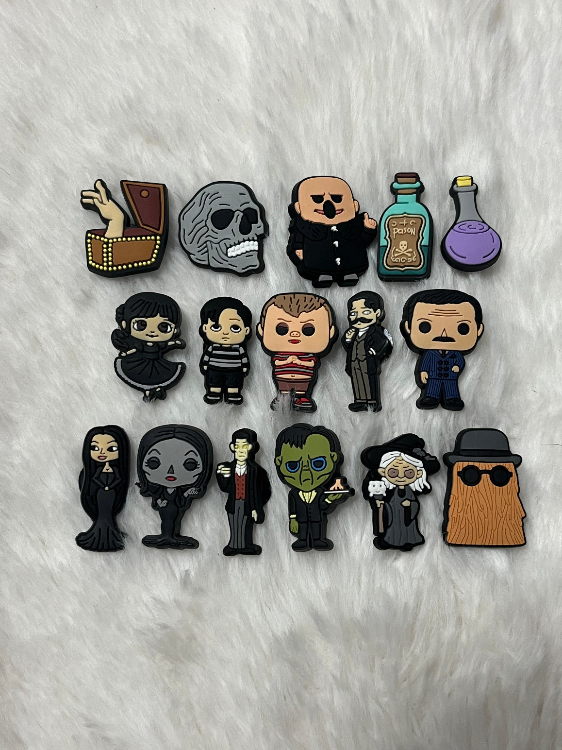 Addams Family Shoe Charms