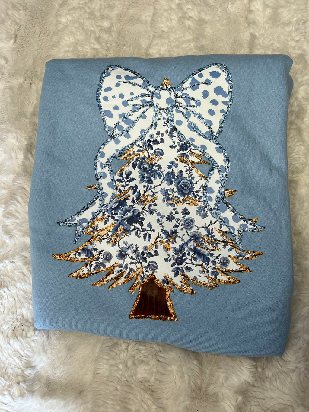 Floral Christmas Tree Sweatshirt