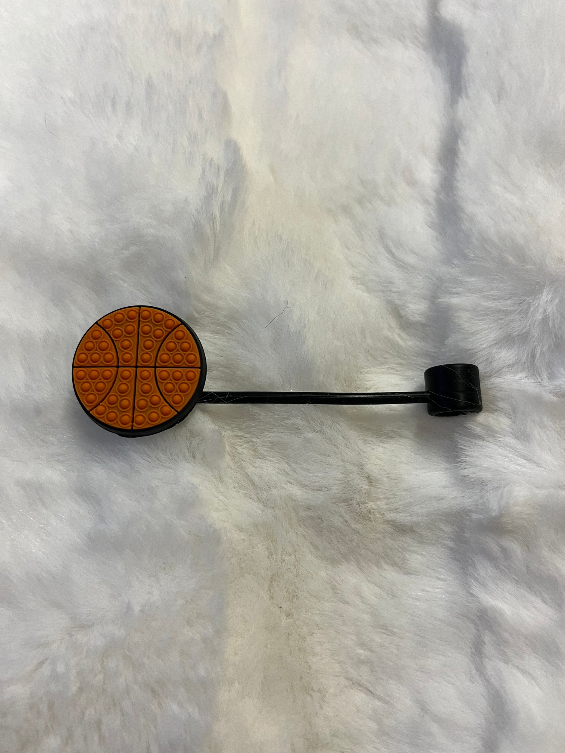 Basketball Straw Topper